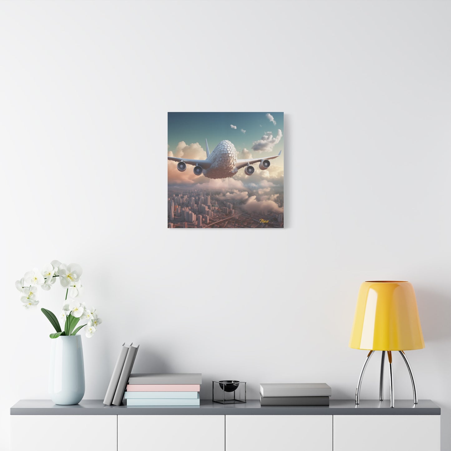 Frequent Flyer Miles Series Print #1 - Streched Matte Canvas Print, 1.25" Thick