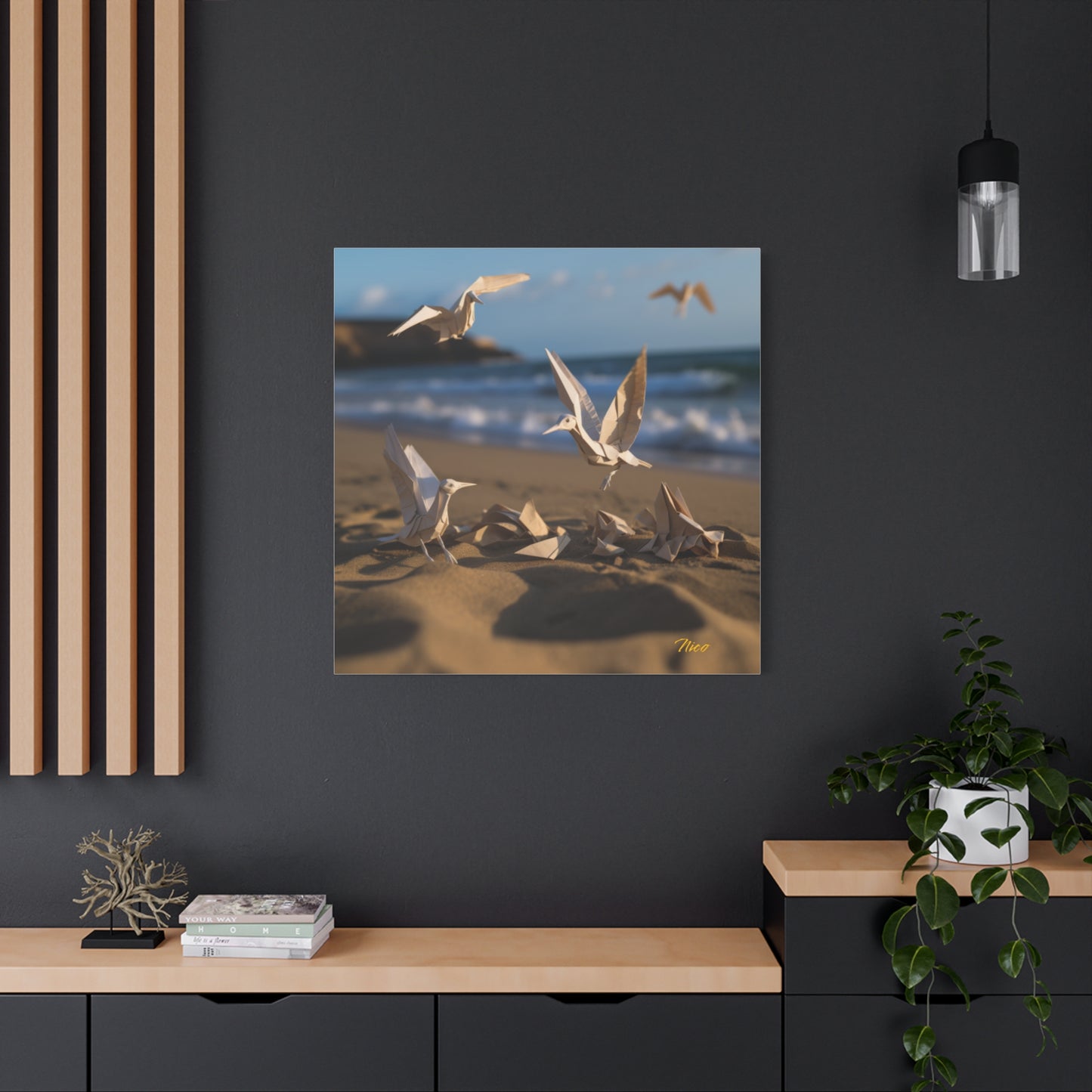 By The Seaside Series Print #7 - Streched Matte Canvas Print, 1.25" Thick