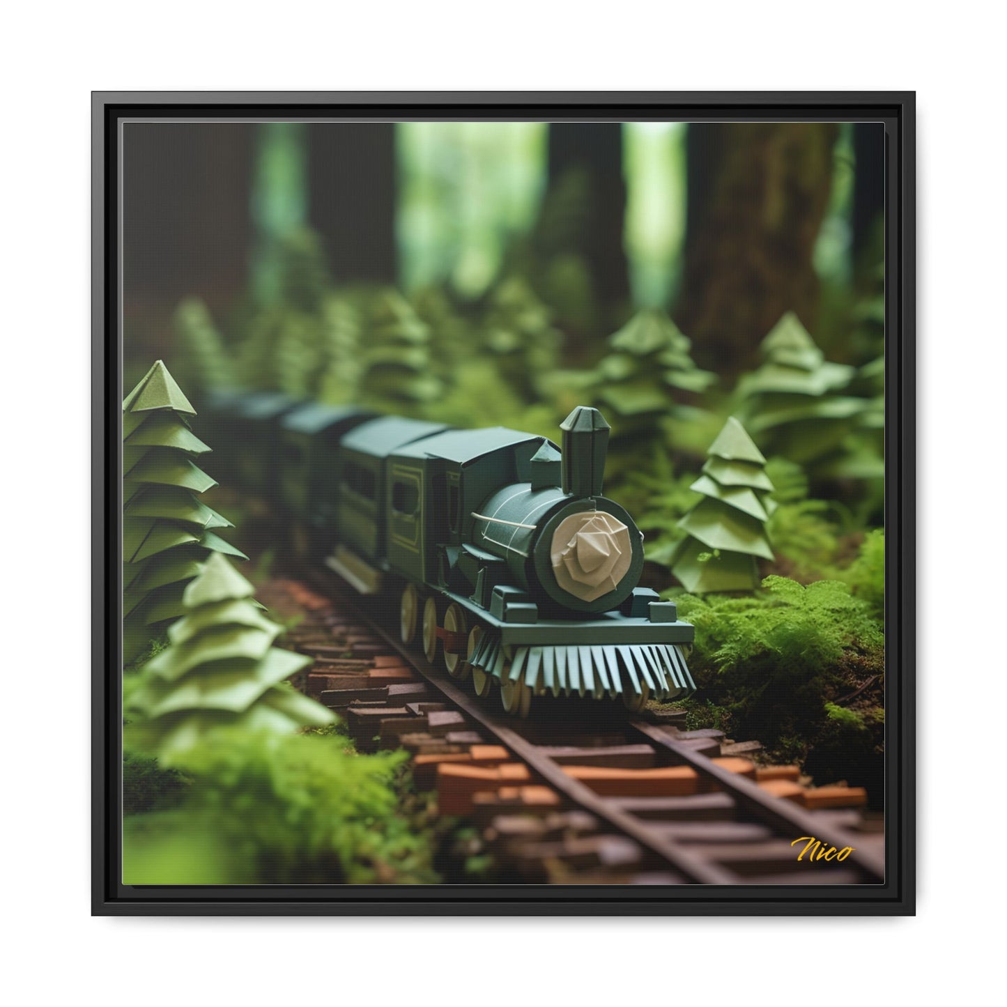 Orient Express Series Print #7 - Black Framed Canvas Print