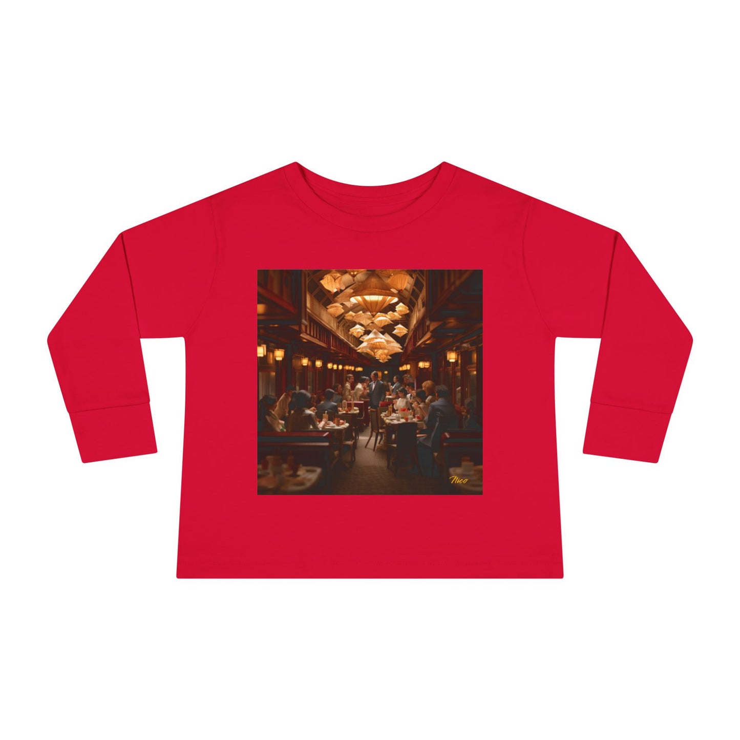 Orient Express Series Print #8 Toddler Long Sleeve Tee