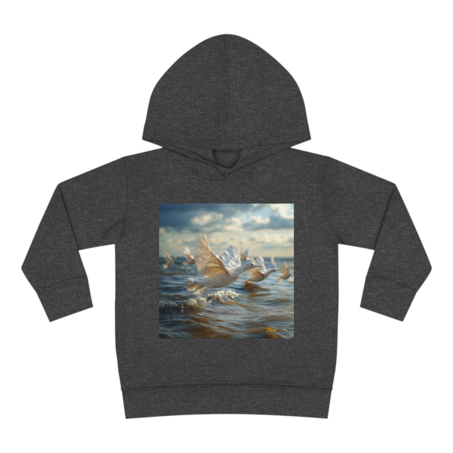 By The Seaside Series Print #8 Toddler Pullover Fleece Hoodie