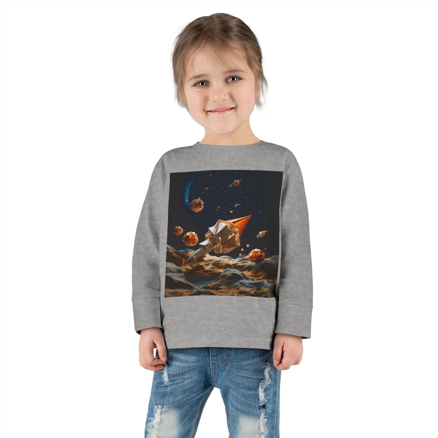 Elons' Dream Series Print #3 Toddler Long Sleeve Tee