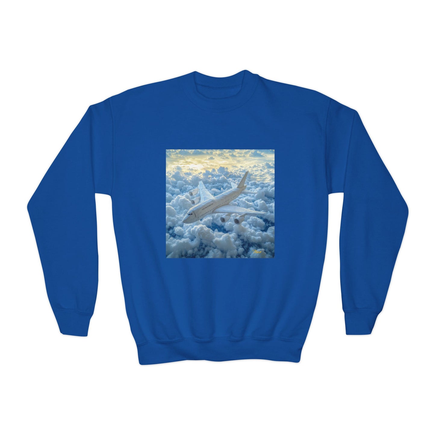 Frequent Flyer Miles Series Print #10 Youth Crewneck Sweatshirt