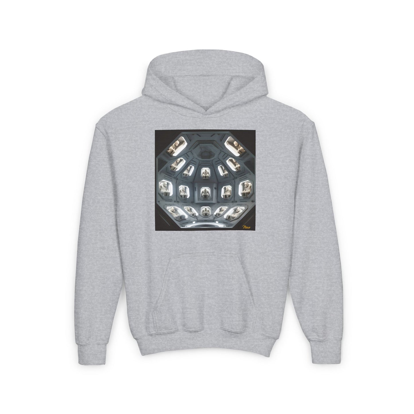 Elons' Dream Series Print #2 Youth Heavy Blend Hooded Sweatshirt