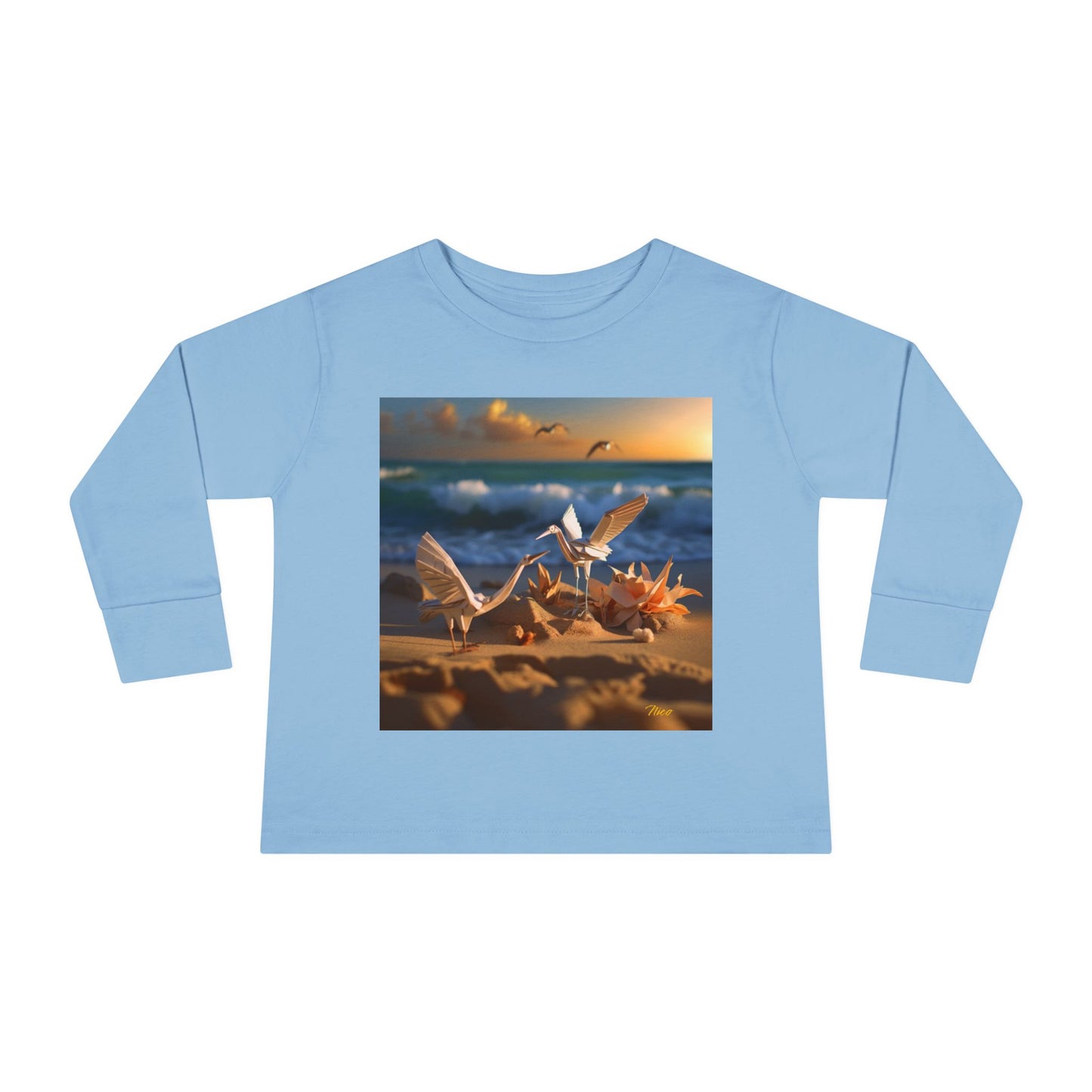 By The Seaside Series Print #3 Toddler Long Sleeve Tee