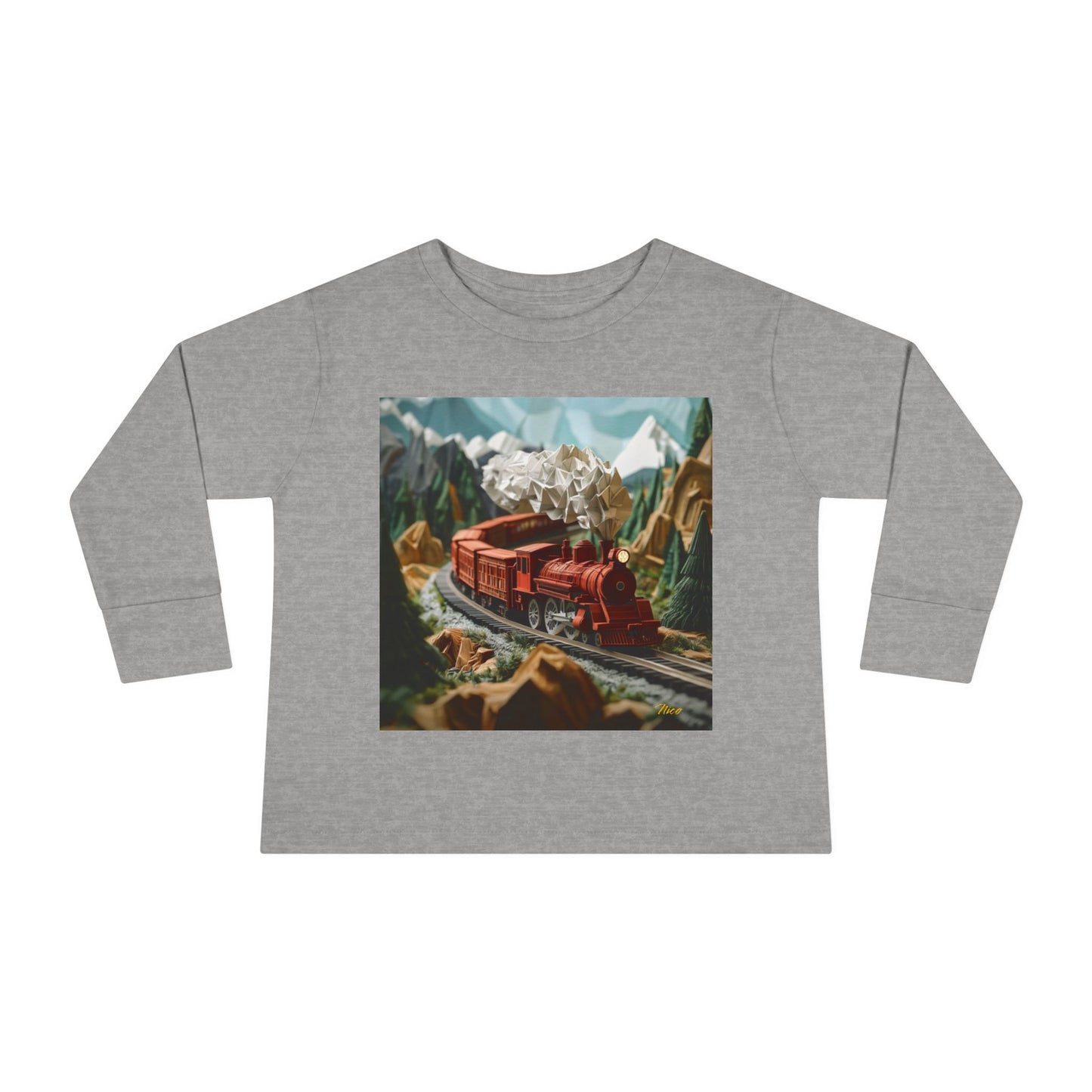 Orient Express Series Print #3 Toddler Long Sleeve Tee