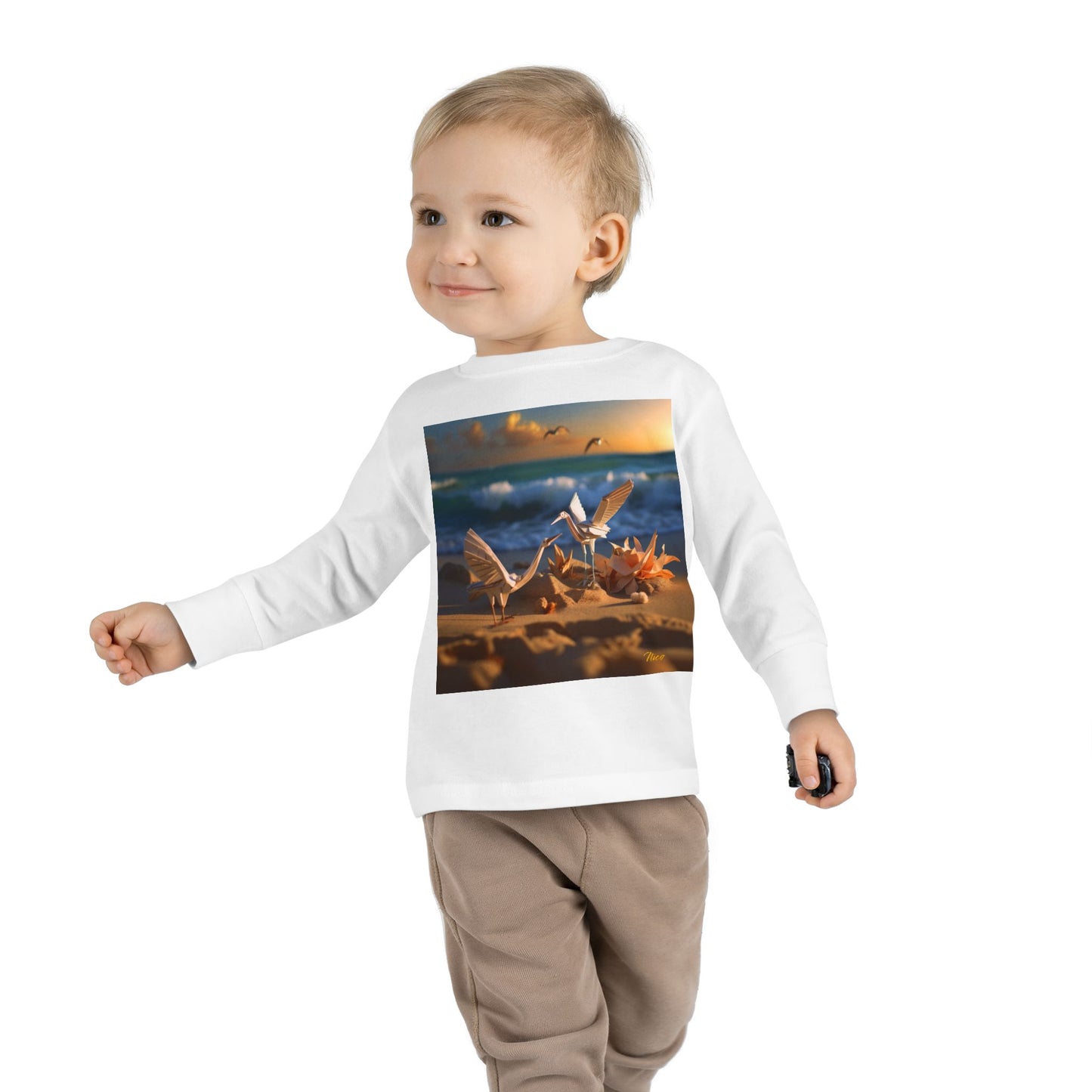 By The Seaside Series Print #3 Toddler Long Sleeve Tee