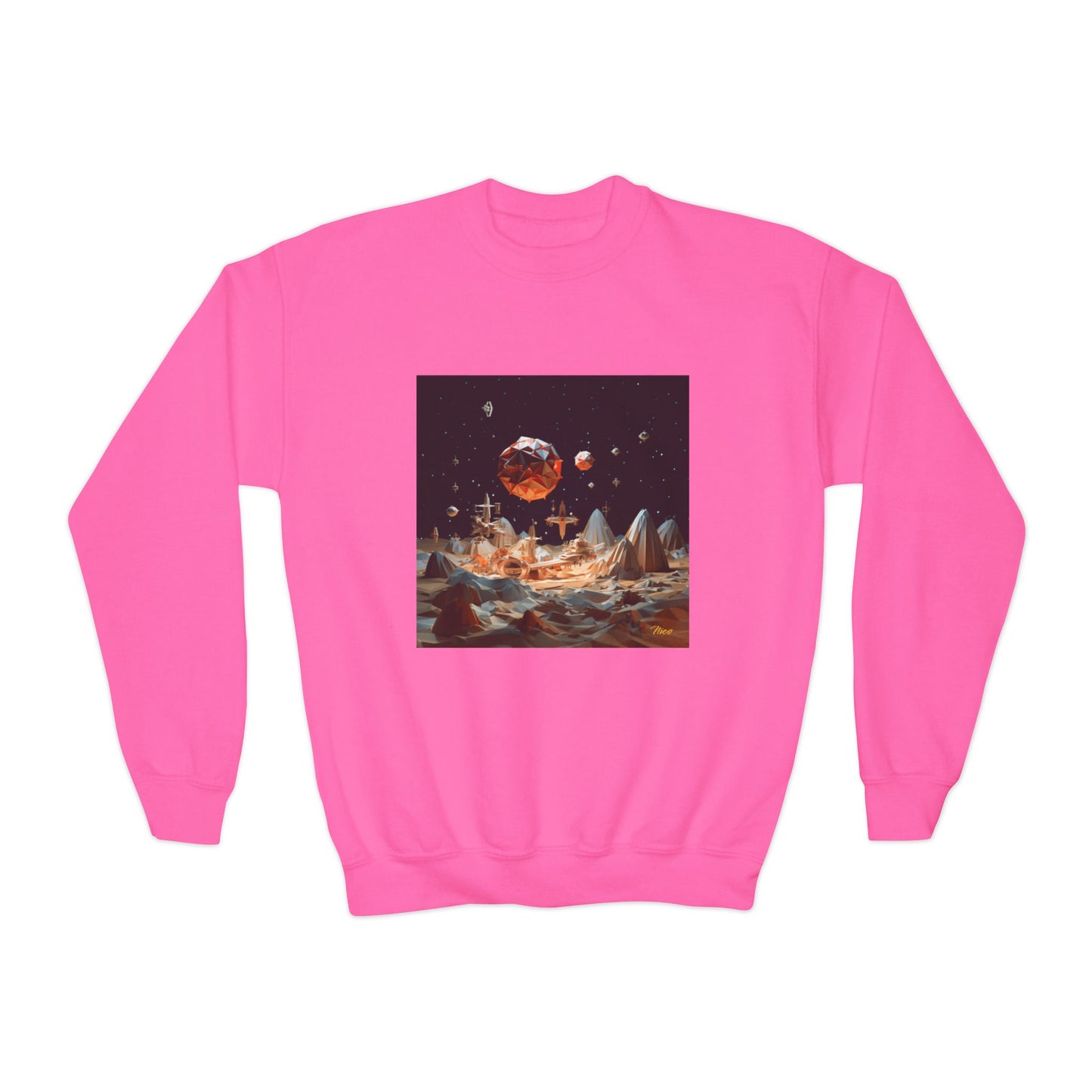 Elons' Dream Series Print #7 Youth Crewneck Sweatshirt