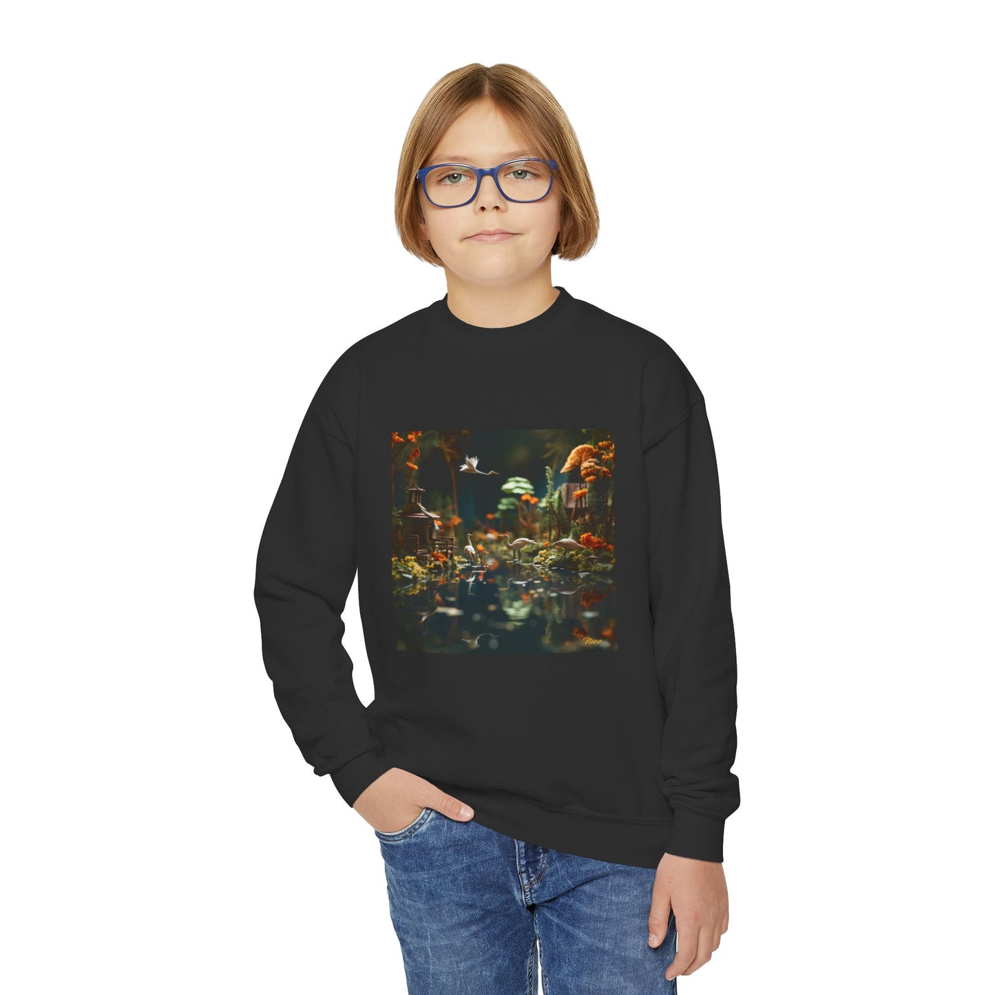 Born On A Bayou Series Print #6 Youth Crewneck Sweatshirt