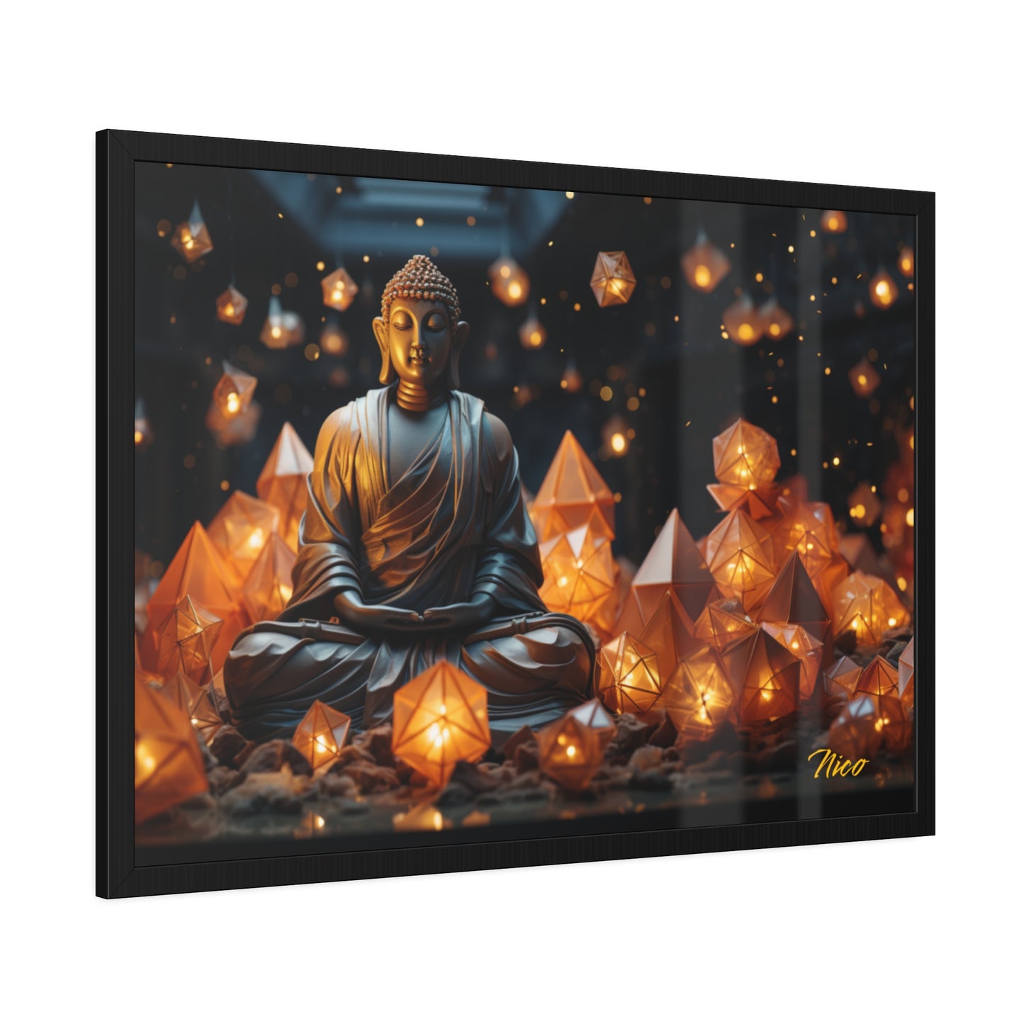 Ascending Buddha Series Print #10- Framed Fine Art Paper Print