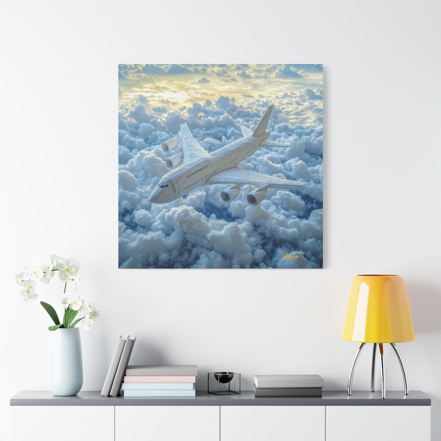 Frequent Flyer Miles Series Print #10 - Streched Matte Canvas Print, 1.25" Thick