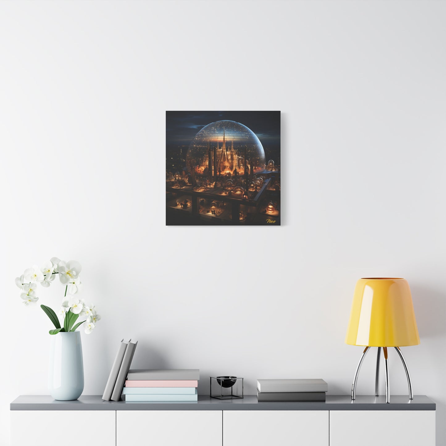 Elons' Dream Series Print #10 - Streched Matte Canvas Print, 1.25" Thick