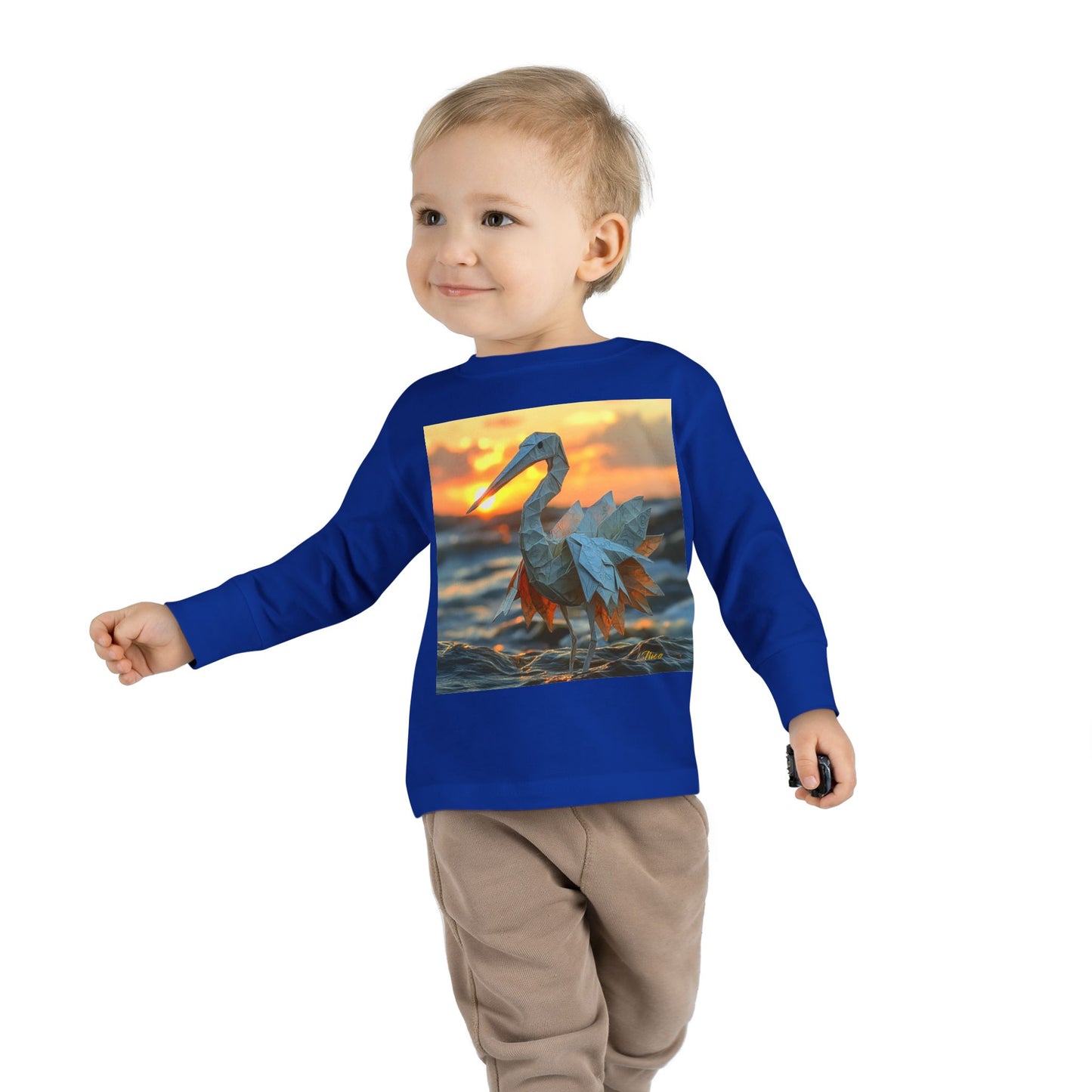 By The Seaside Series Print #1 Toddler Long Sleeve Tee