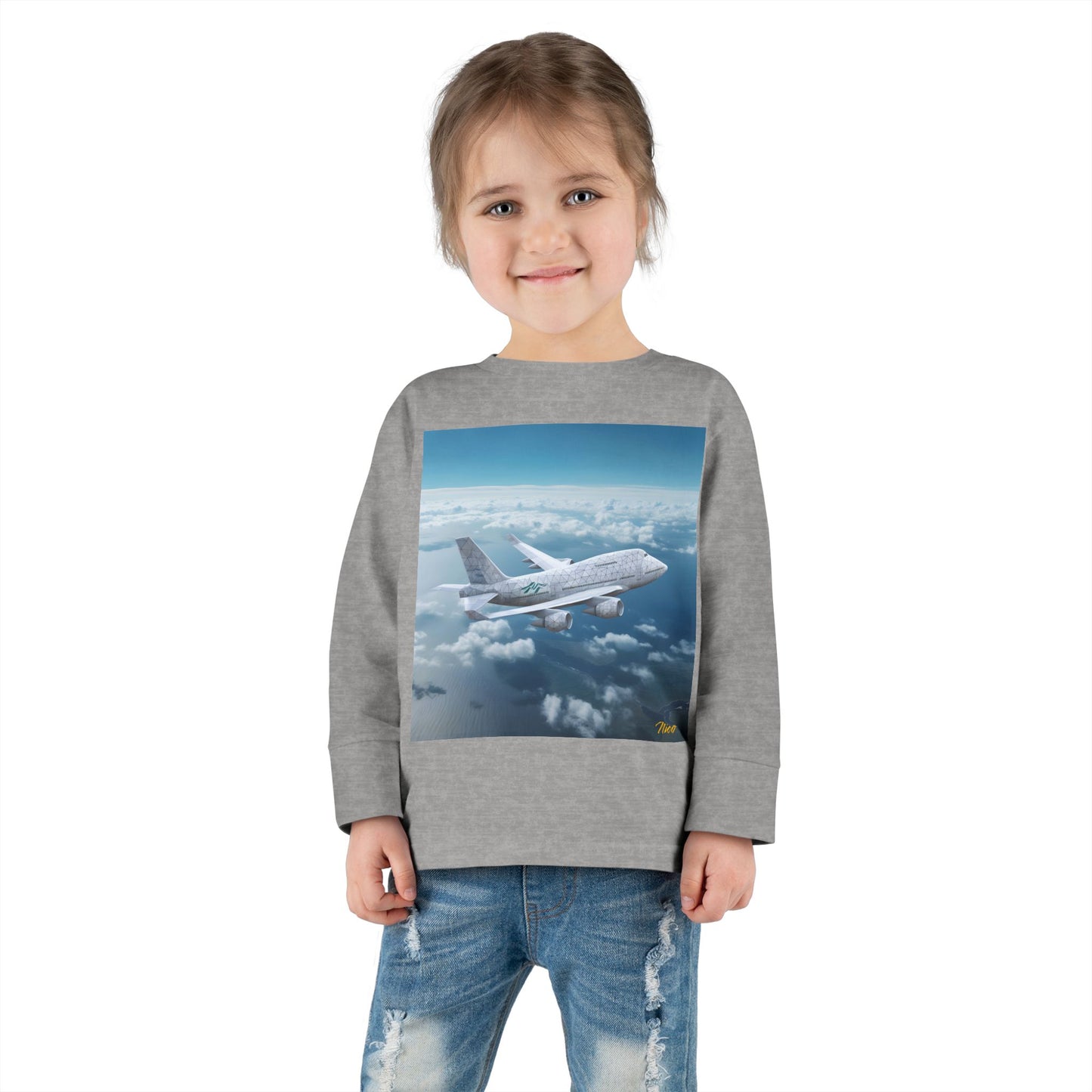 Big Ol' Jet Airliner Series Print #3 Toddler Long Sleeve Tee