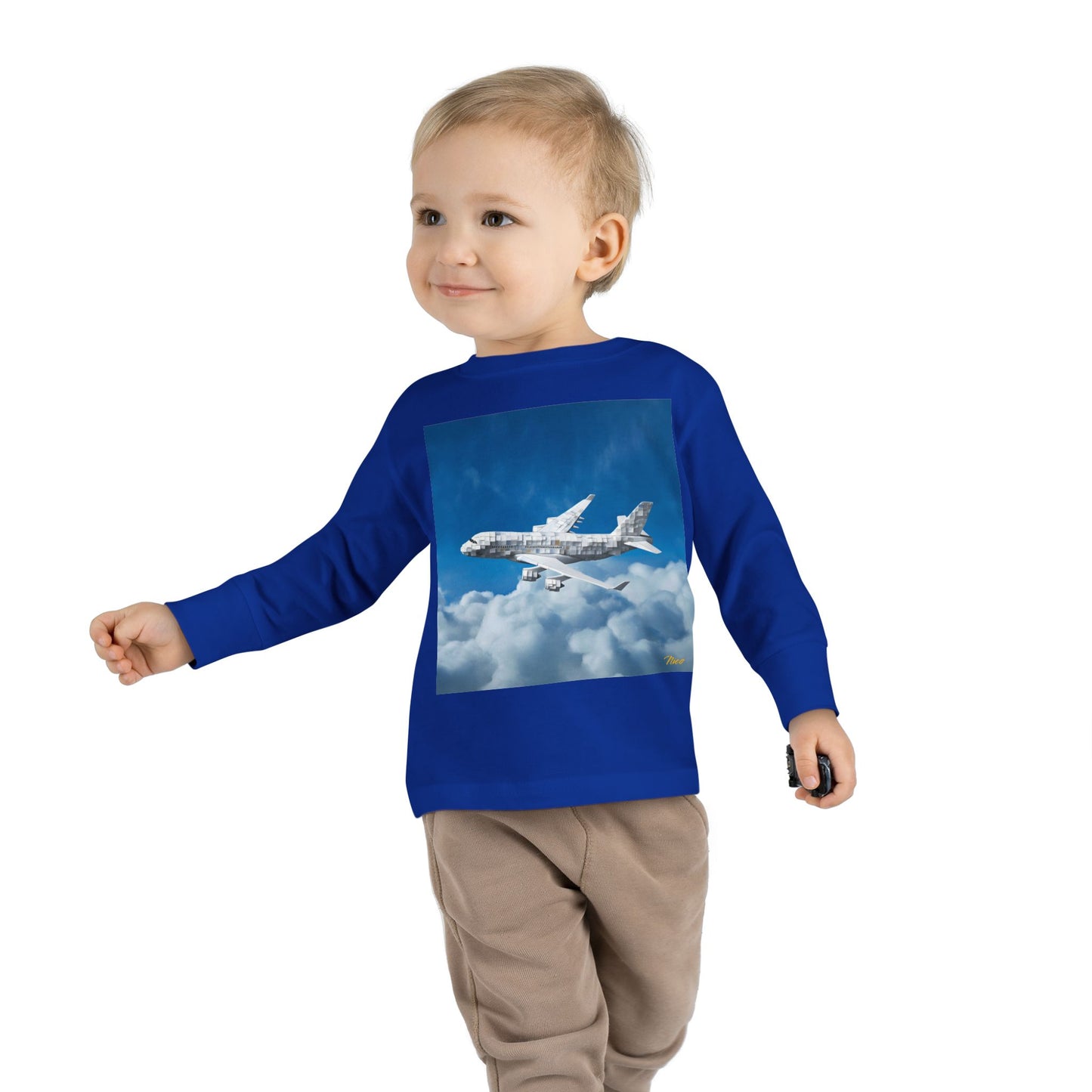 Big Ol' Jet Airliner Series Print #5 Toddler Long Sleeve Tee