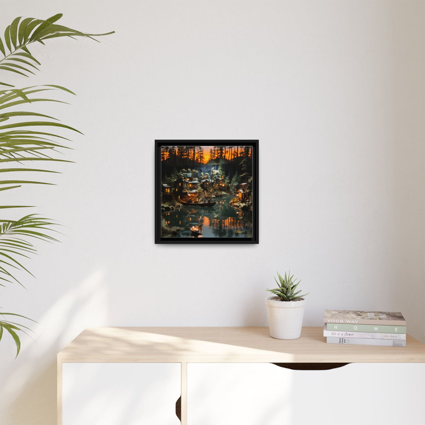 Born On A Bayou Series Print #2 - Black Framed Canvas Print