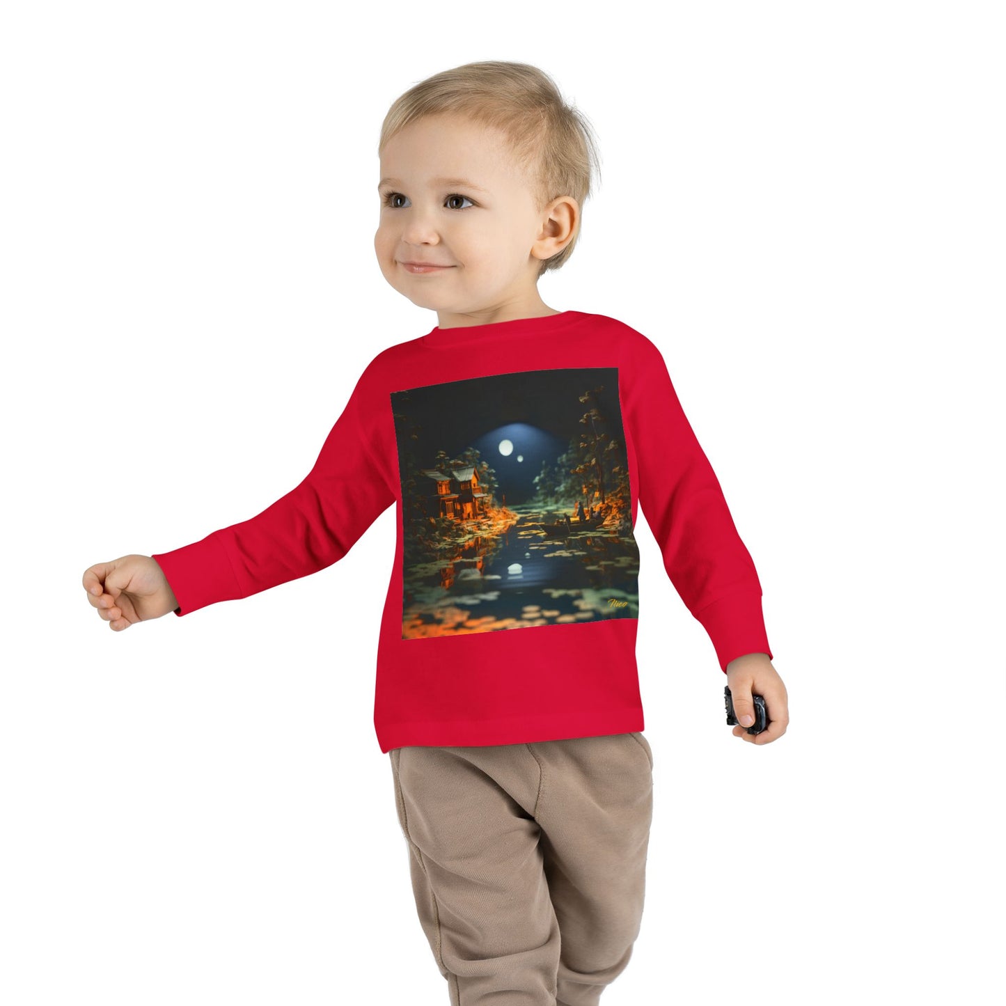 Born On A Bayou Series Print #3 Toddler Long Sleeve Tee