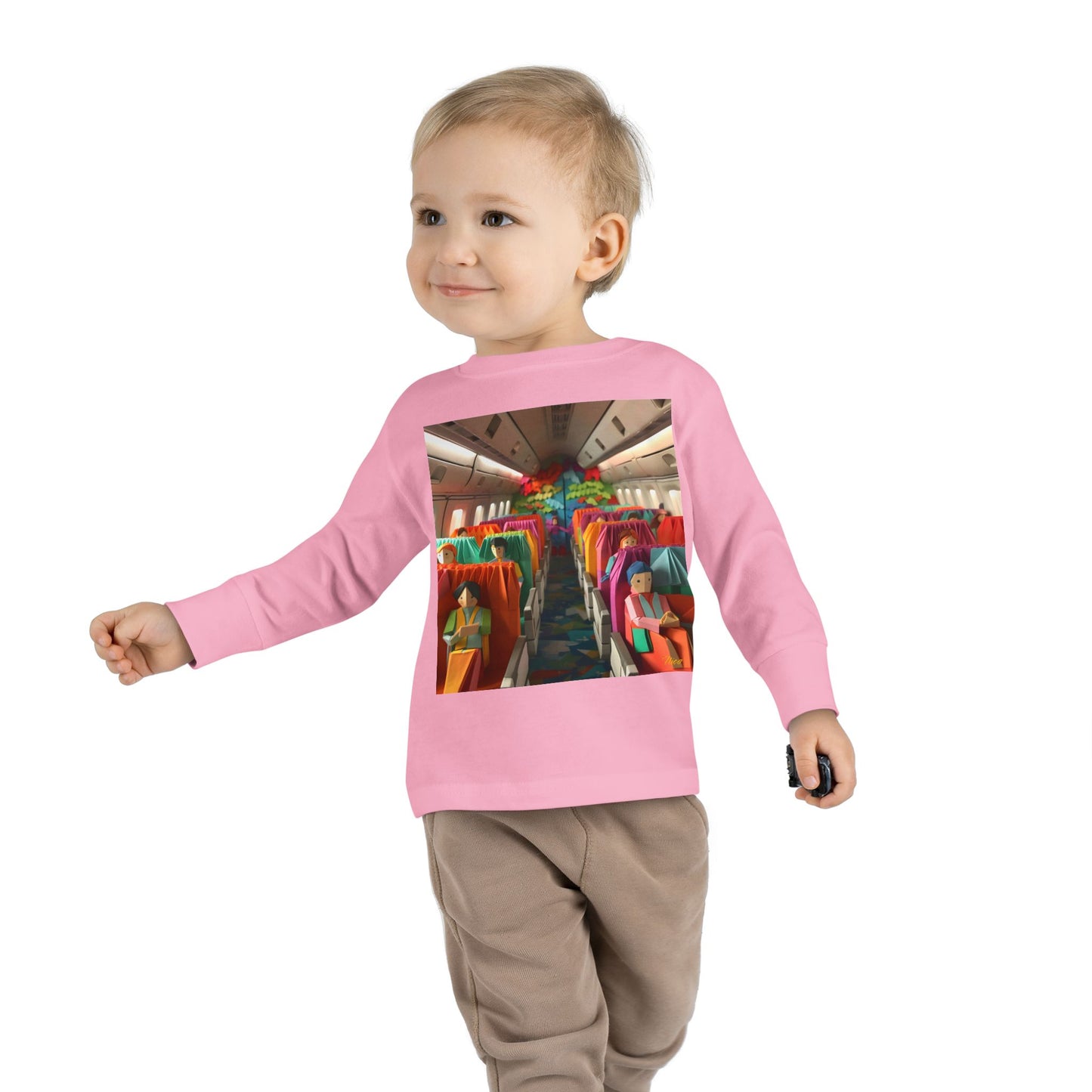 Big Ol' Jet Airliner Series Print #2 Toddler Long Sleeve Tee