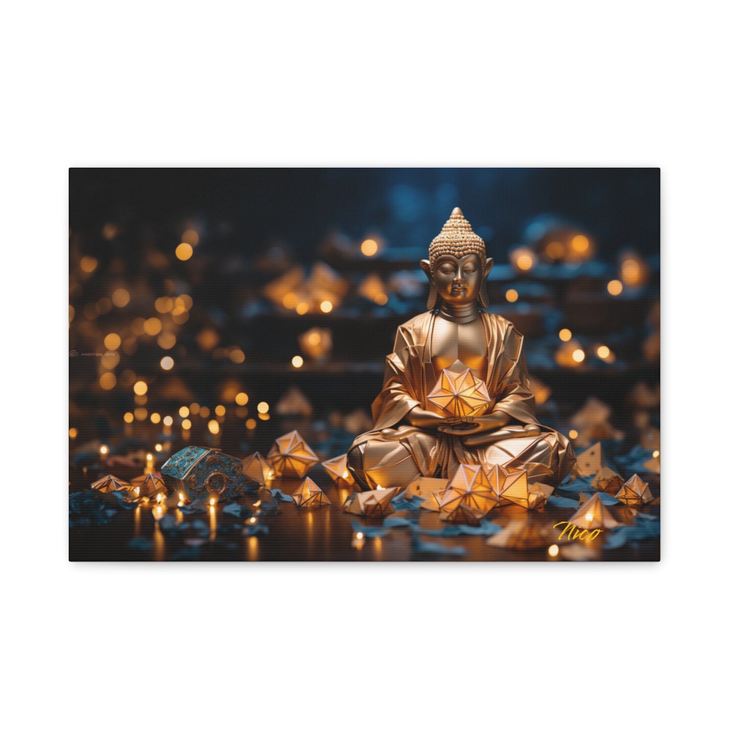 Ascending Buddha Series Print #9 - Streched Matte Canvas Print, 1.25" Thick