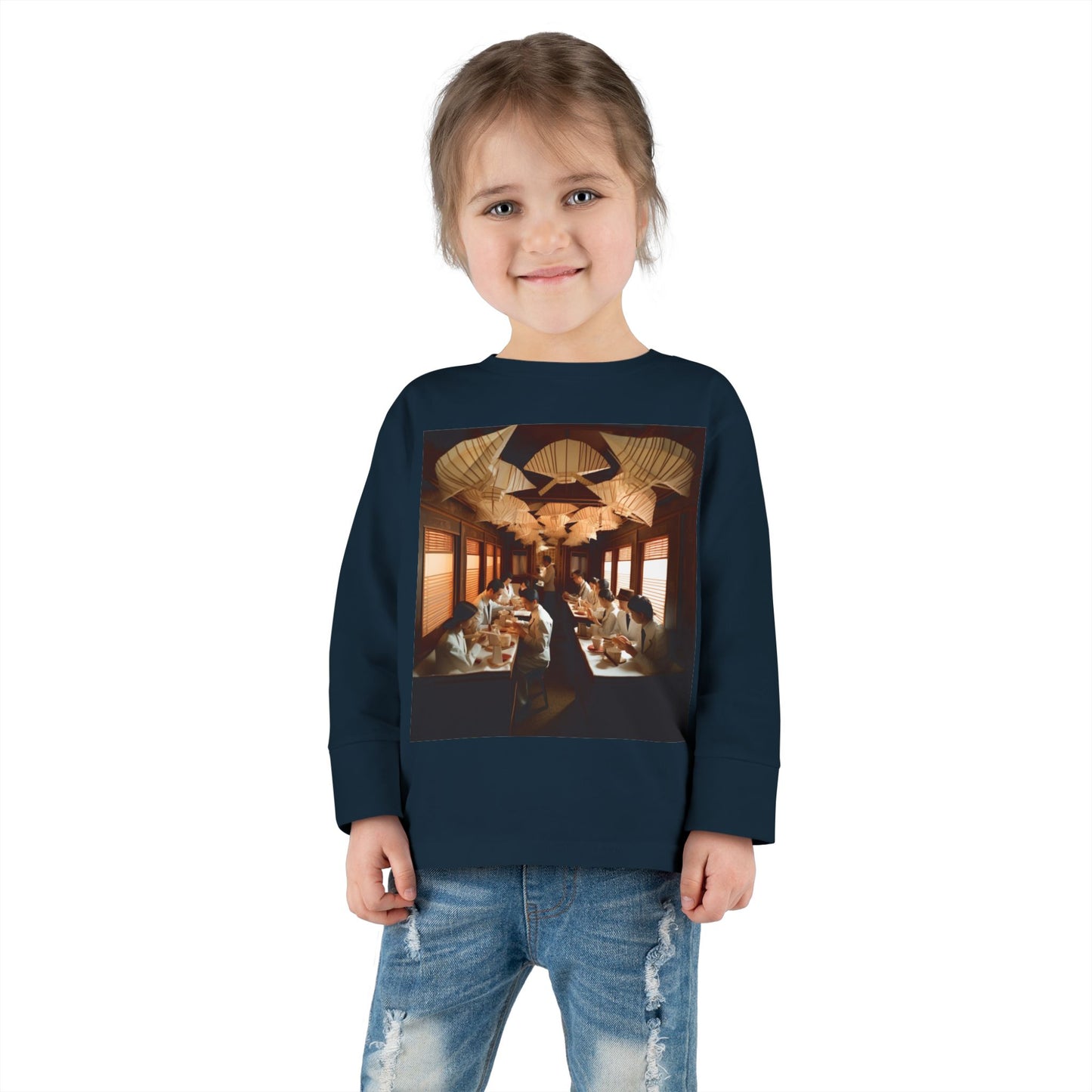 Orient Express Series Print #4 Toddler Long Sleeve Tee