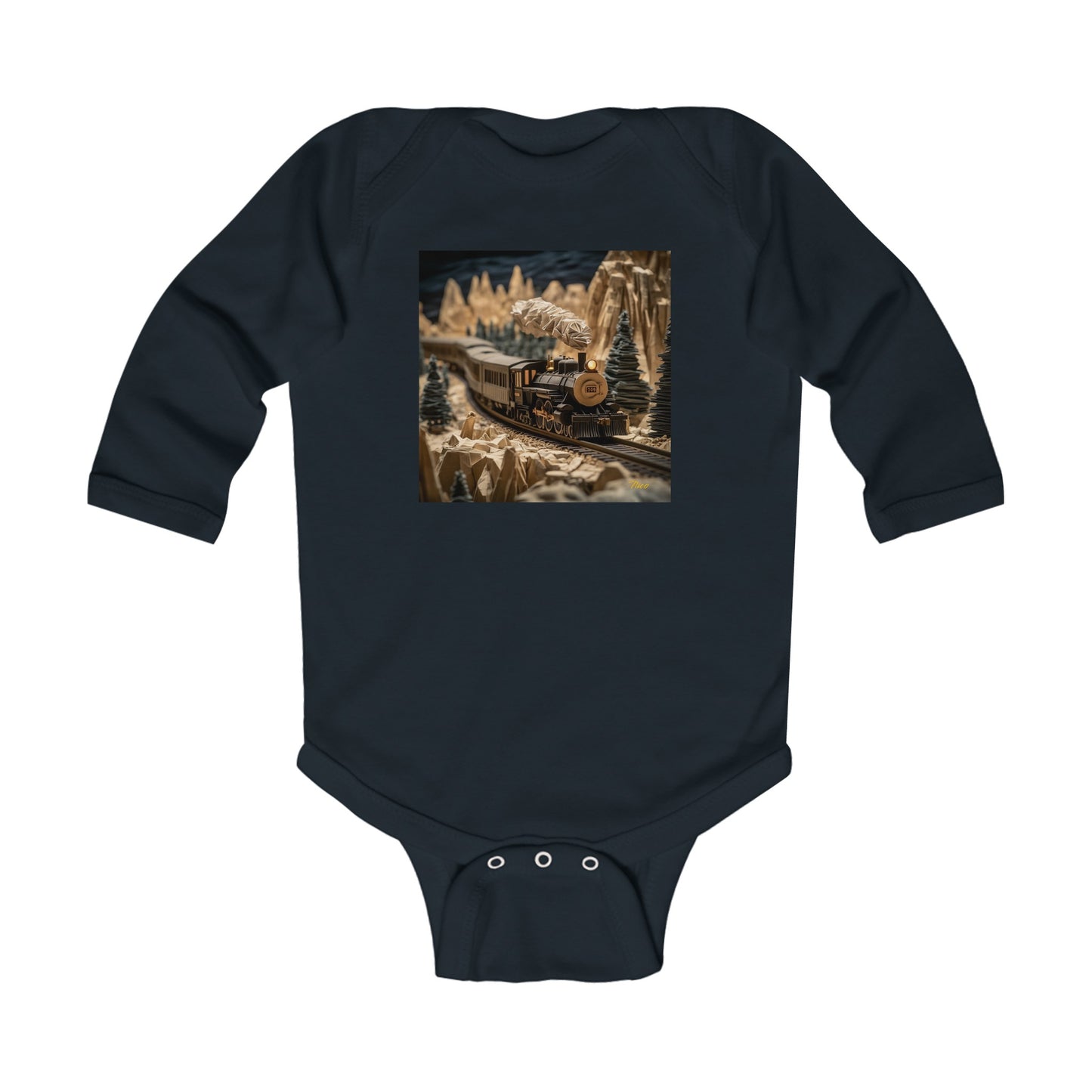 Orient Express Series Print #1 Infant Long Sleeve Bodysuit