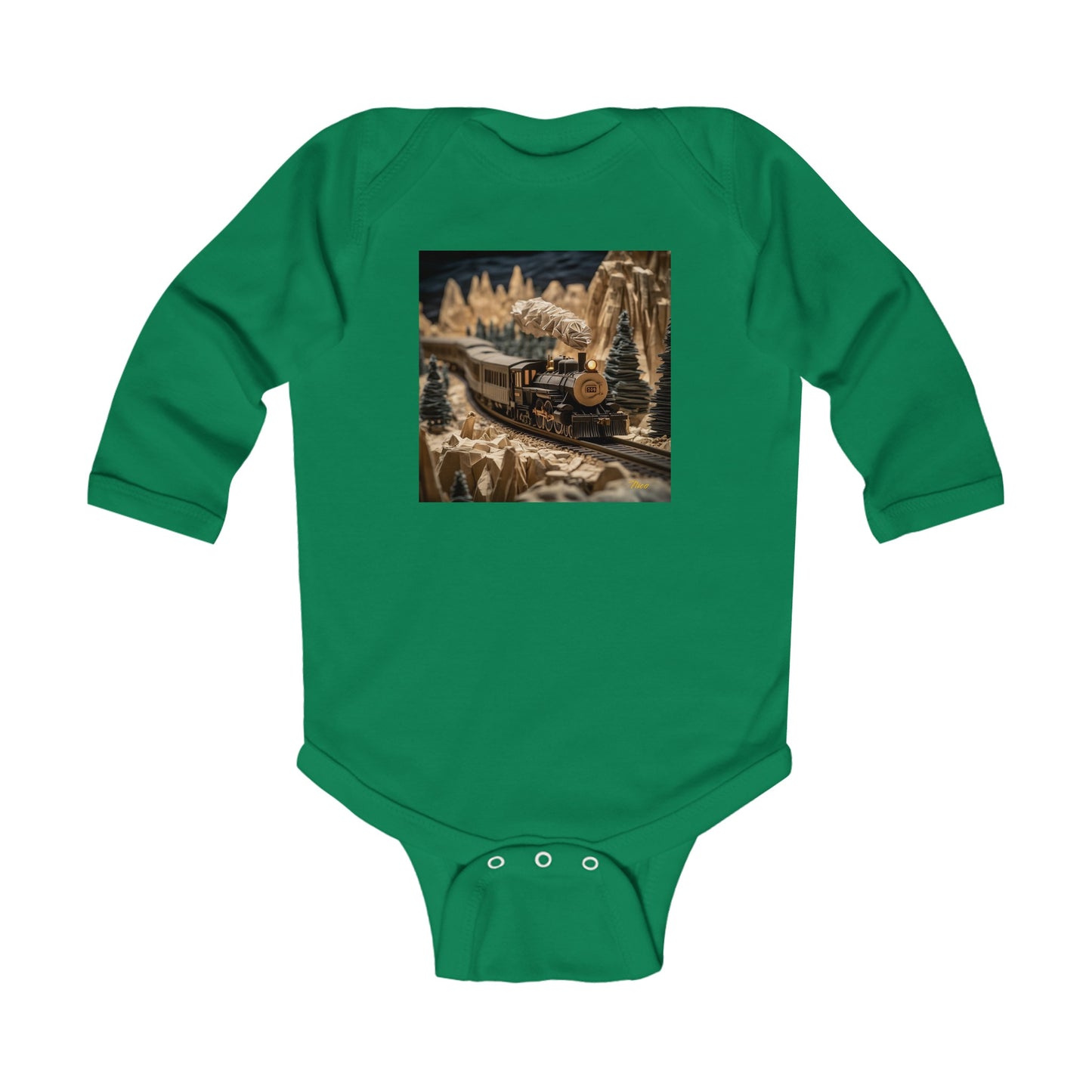 Orient Express Series Print #1 Infant Long Sleeve Bodysuit