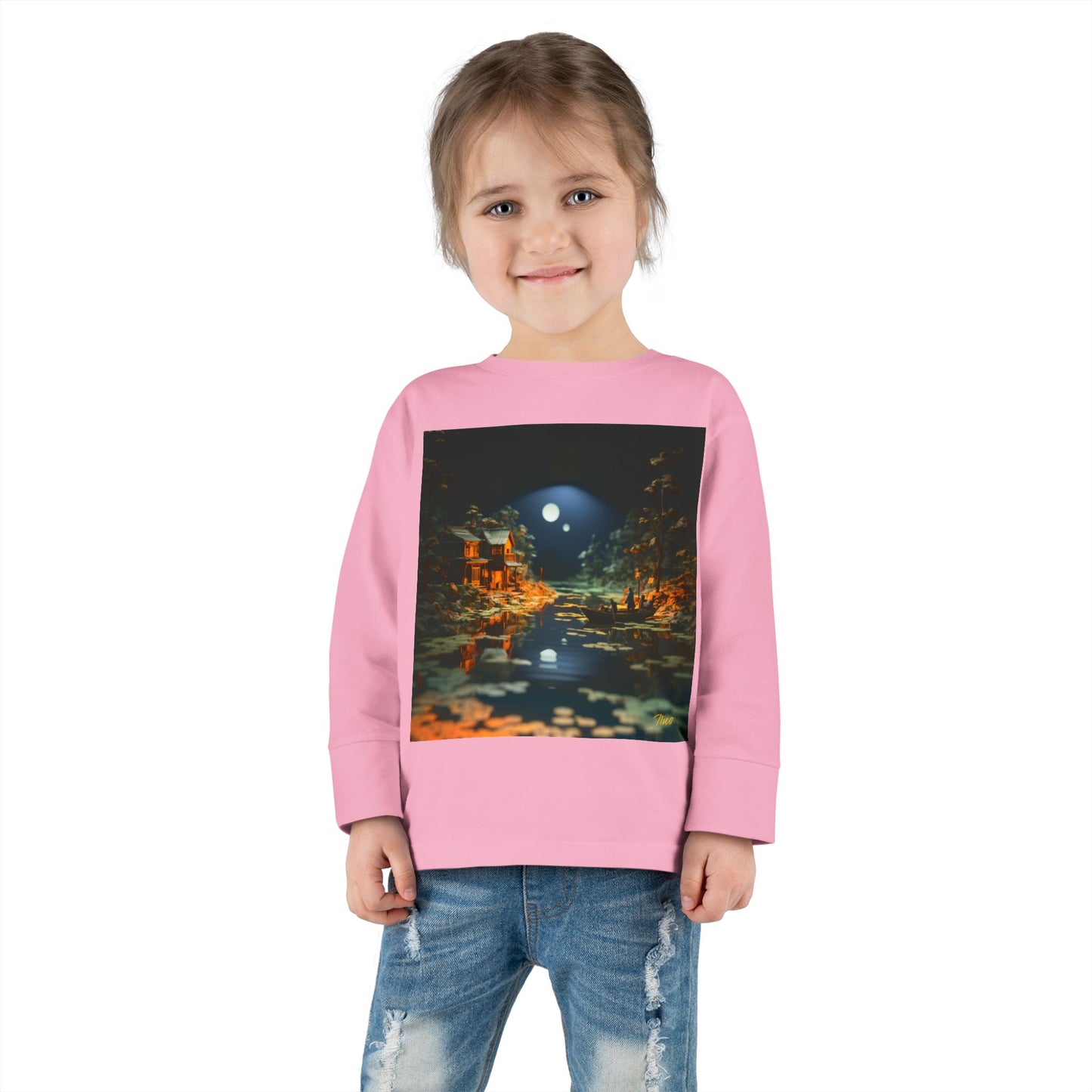 Born On A Bayou Series Print #3 Toddler Long Sleeve Tee