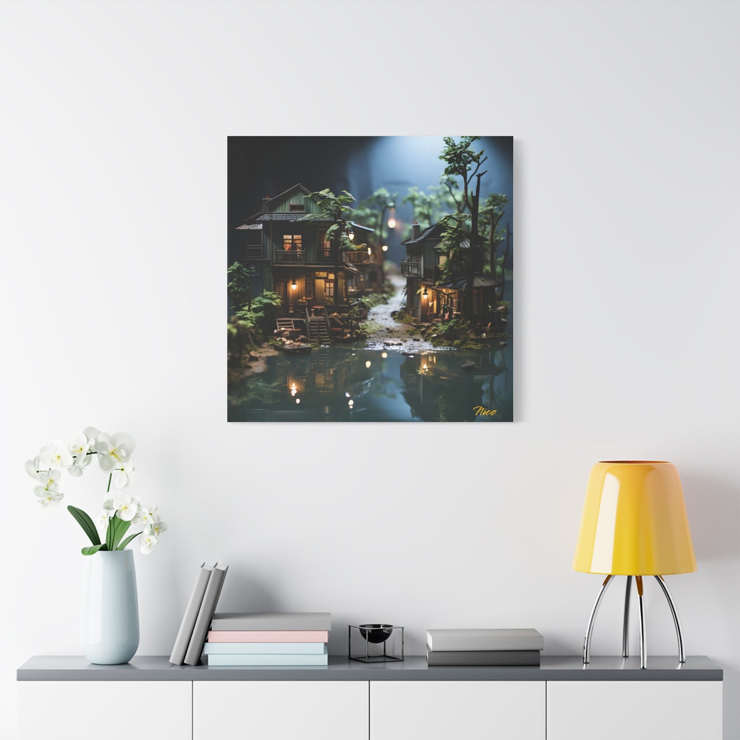 Born On A Bayou Print #3 - Streached Matte Canvas Print, 1.25" Thick