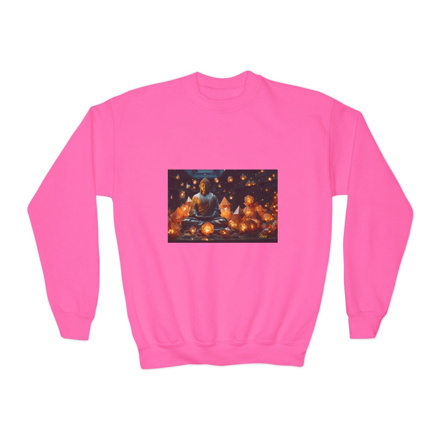 Ascending Buddah Series Print #10 Youth Crewneck Sweatshirt