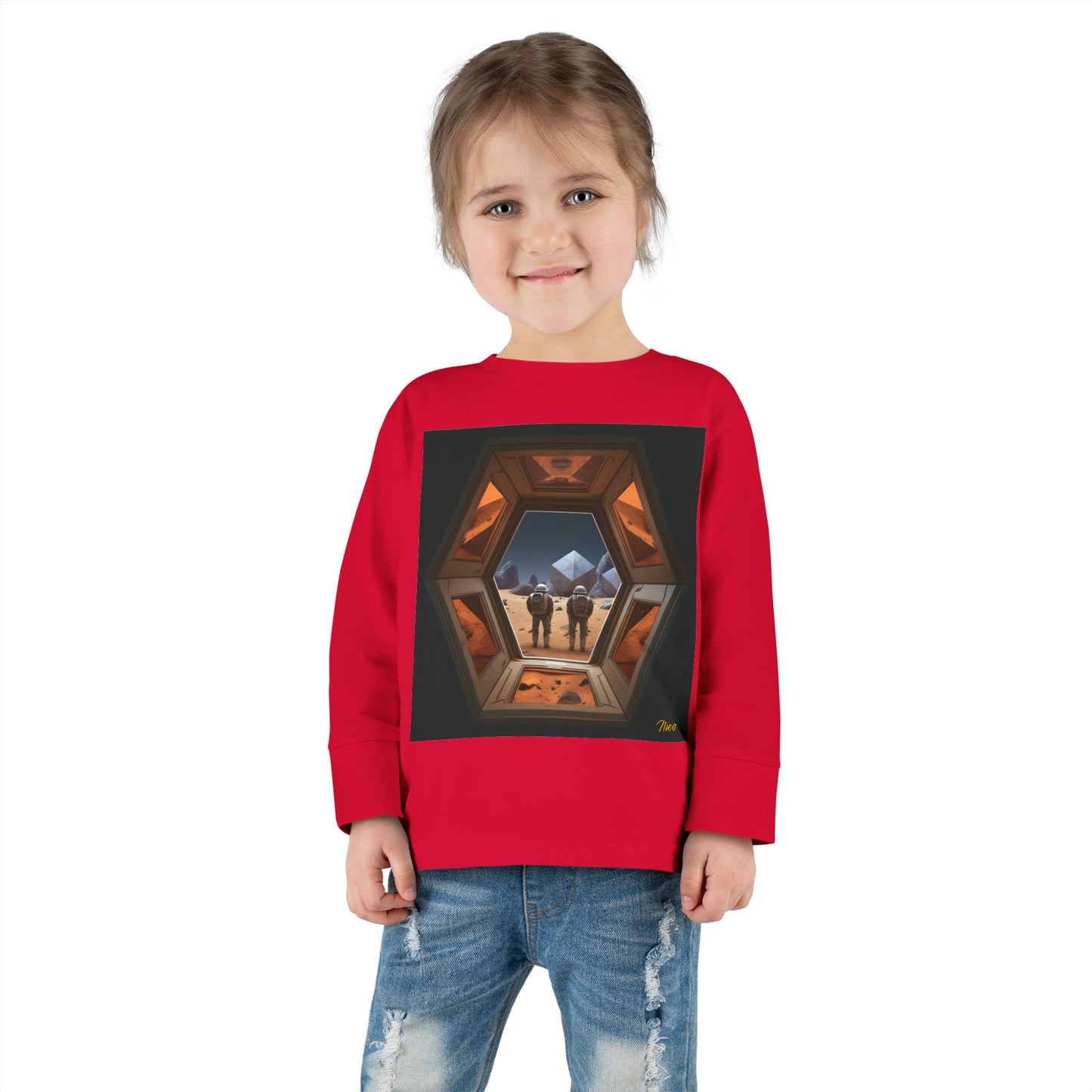 Elons' Dream Series Print #6 Toddler Long Sleeve Tee