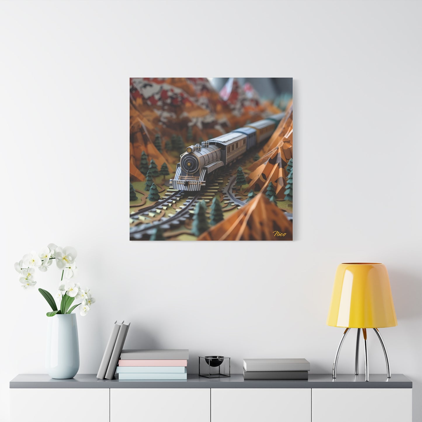 Orient Express Series Print #5 - Streched Matte Canvas Print, 1.25" Thick