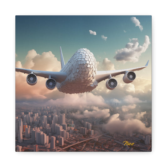 Frequent Flyer Miles Series Print #1 - Streched Matte Canvas Print, 1.25" Thick