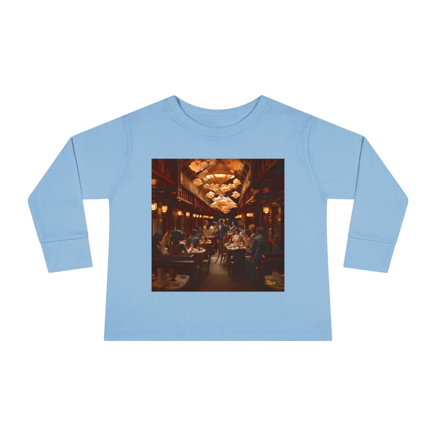 Orient Express Series Print #8 Toddler Long Sleeve Tee