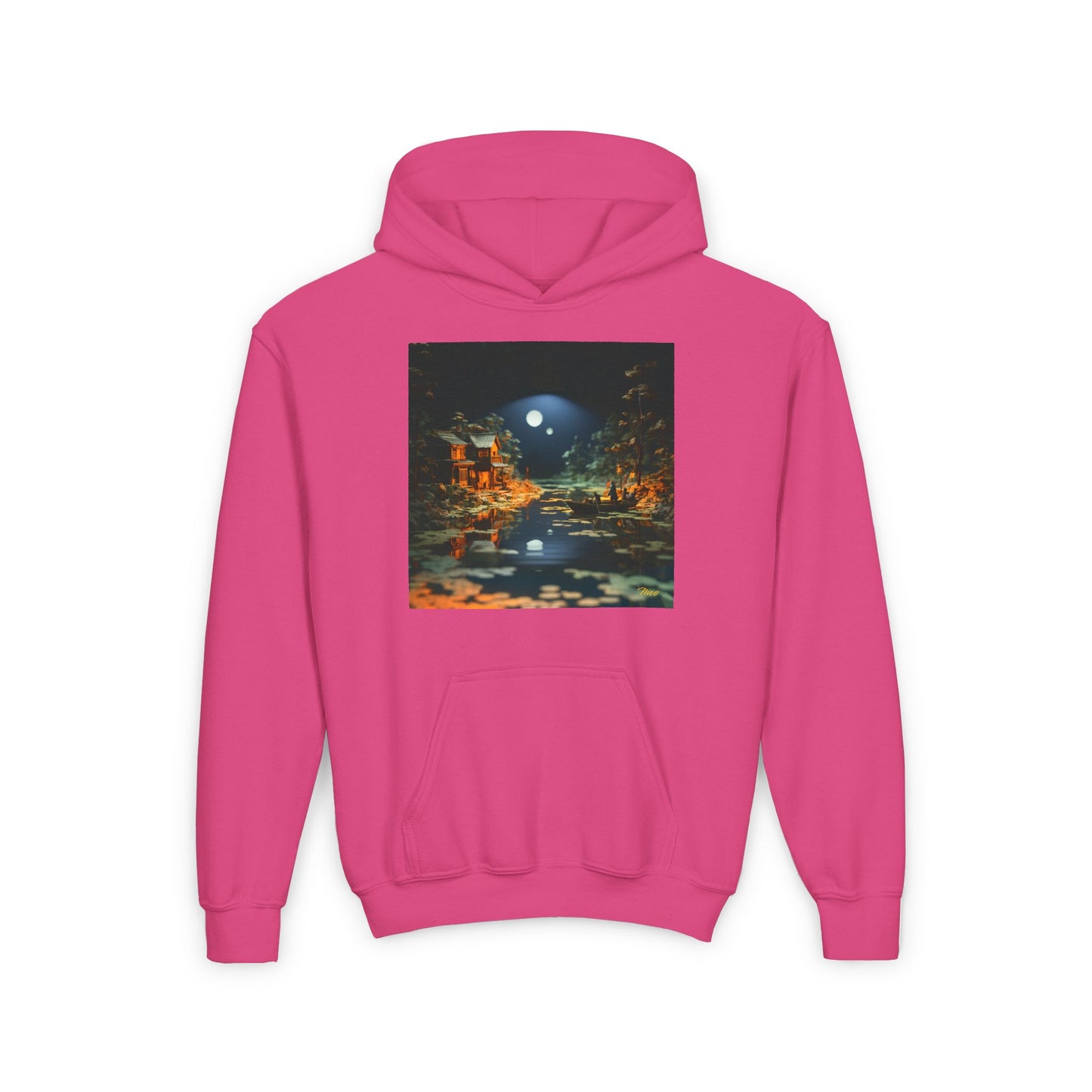 Born On A Bayou Series Print #3 Youth Heavy Blend Hooded Sweatshirt