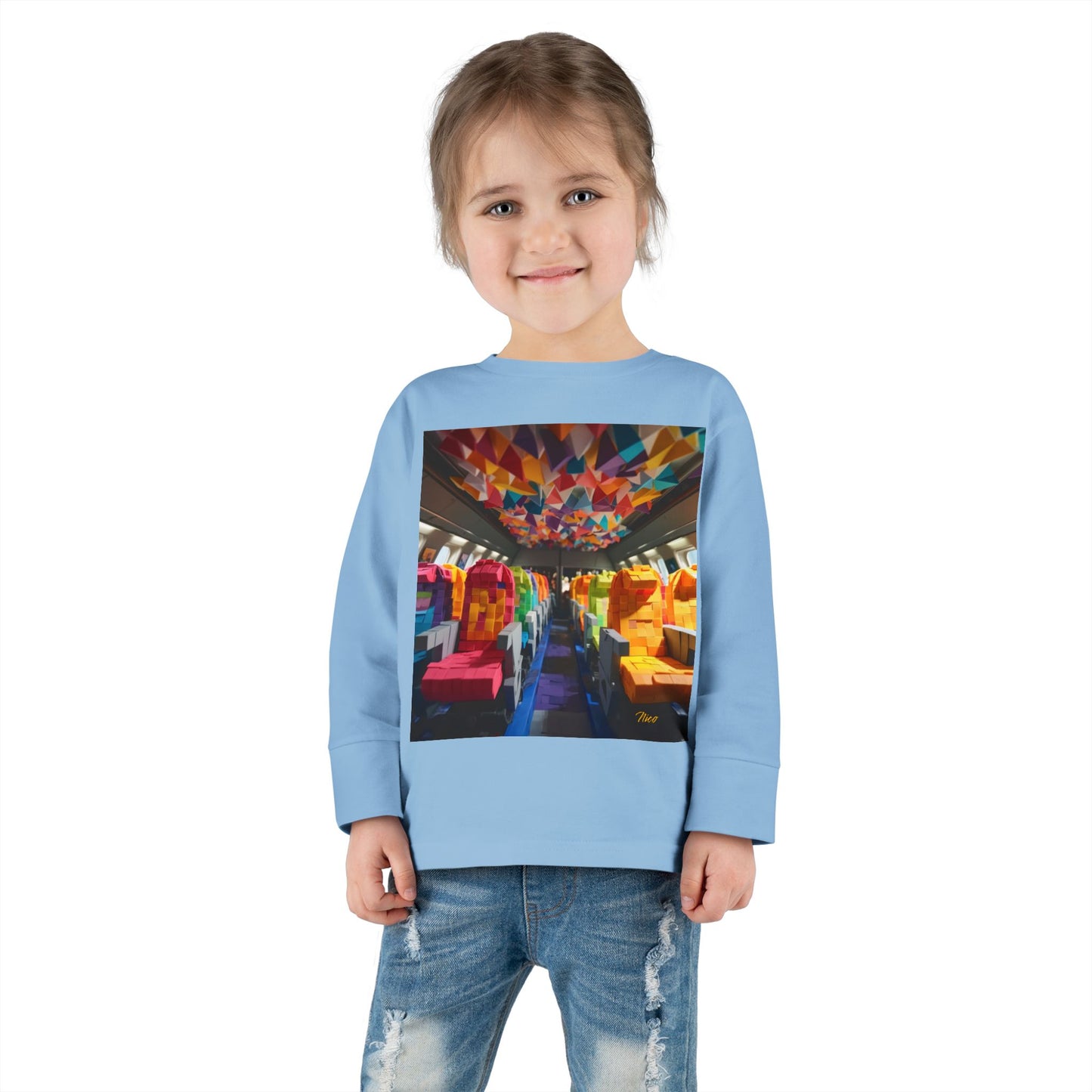 Big Ol' Jet Airliner Series Print #4 Toddler Long Sleeve Tee