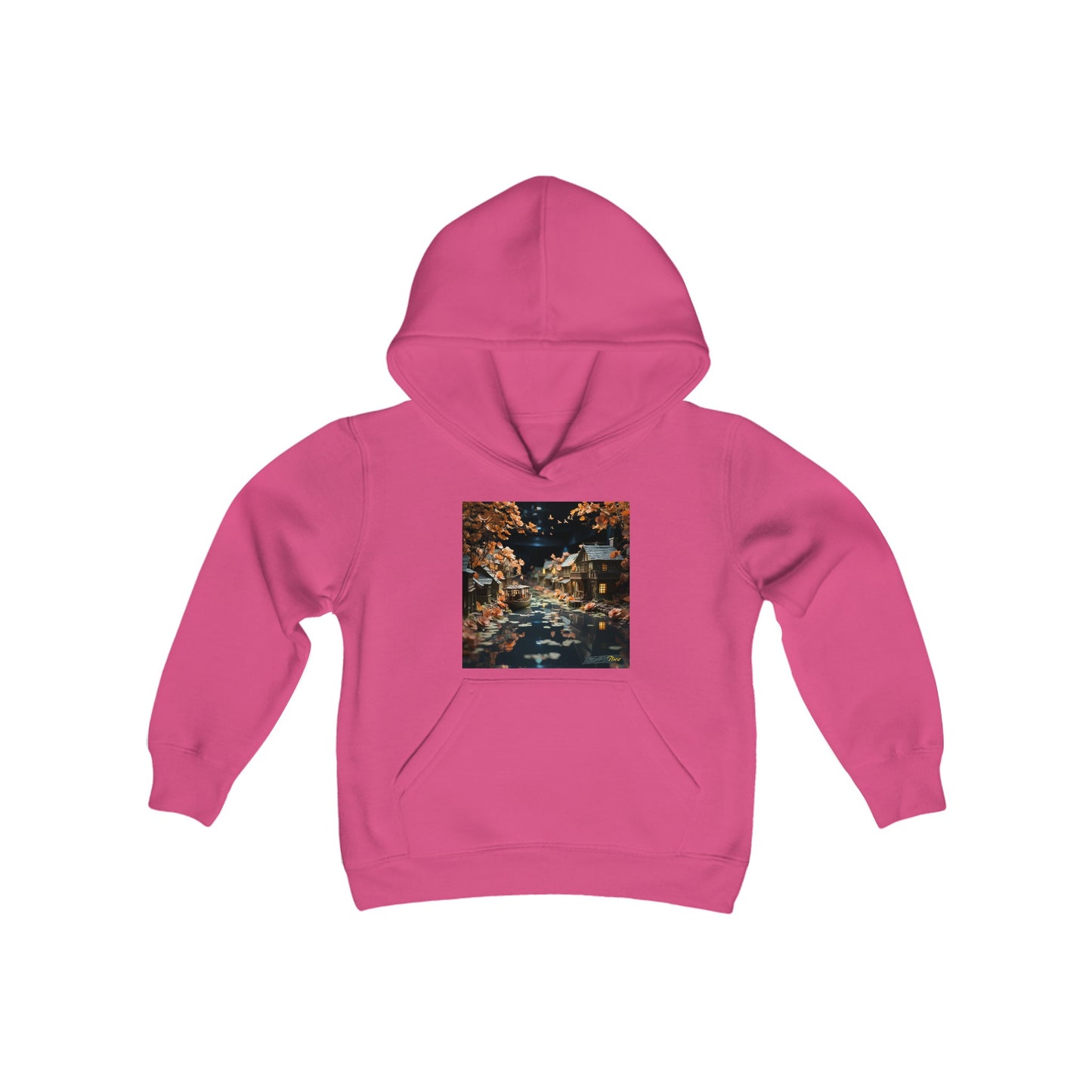 Born On A Bayou Series Print #7 Youth Heavy Blend Hooded Sweatshirt