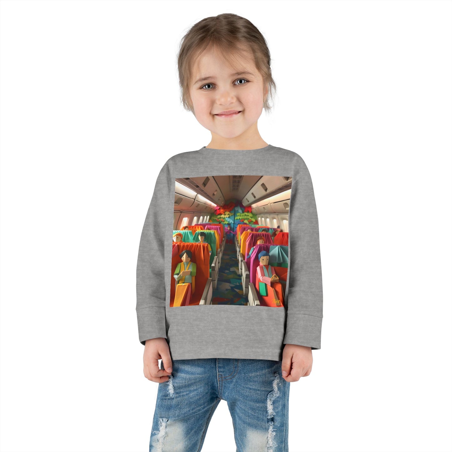 Big Ol' Jet Airliner Series Print #2 Toddler Long Sleeve Tee