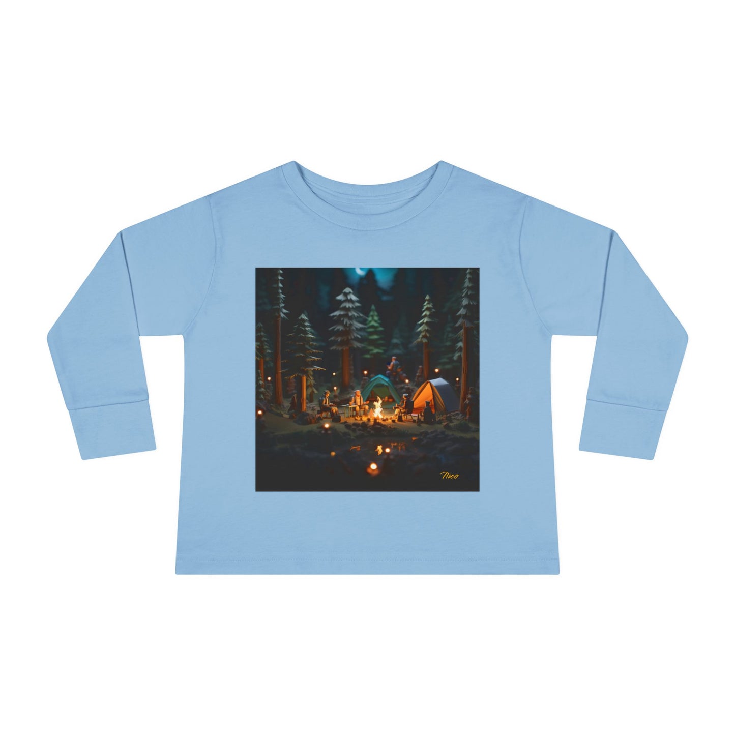 Under The Starry Skies Series Print #3 Toddler Long Sleeve Tee