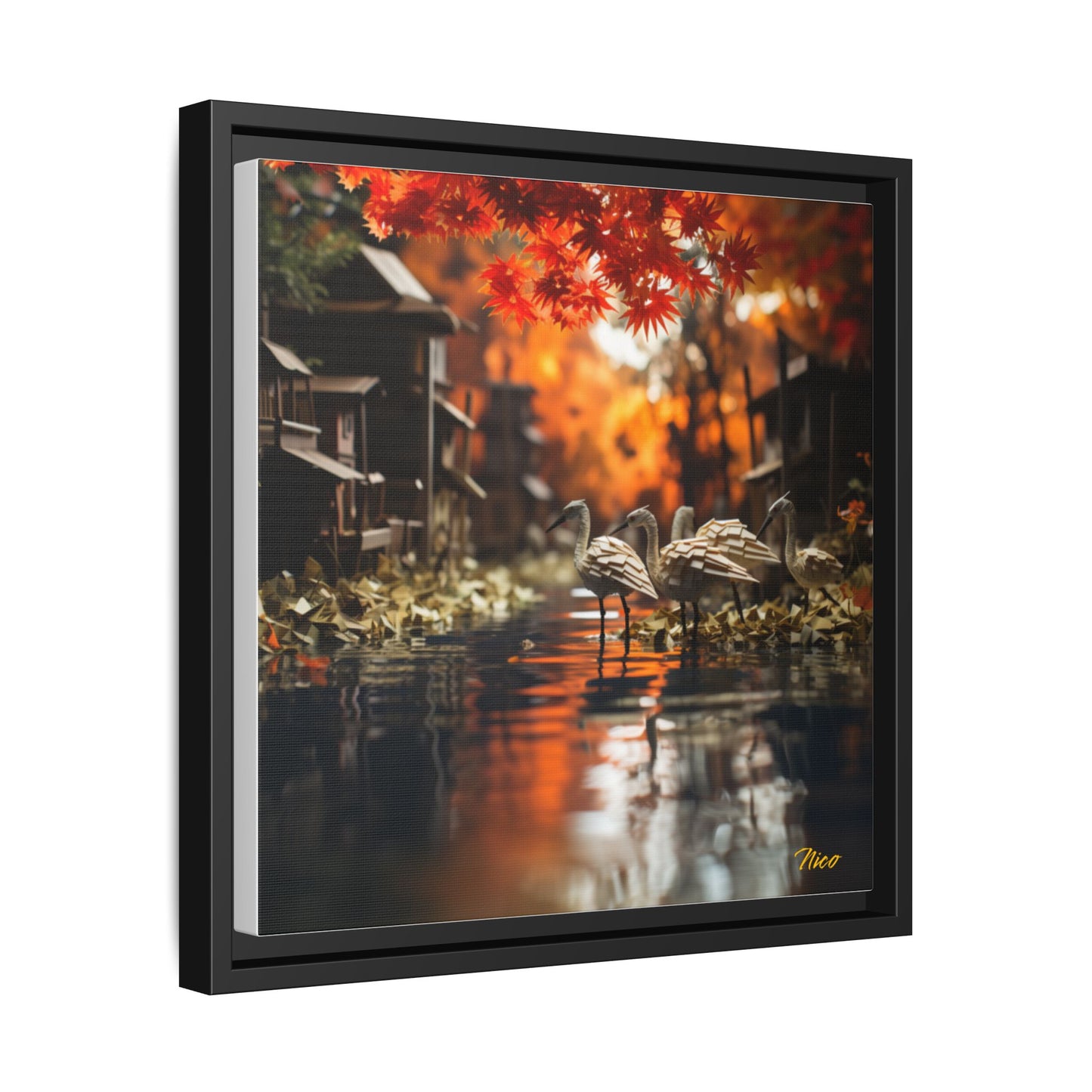 Born On A Bayou Series Print #8 - Black Framed Canvas Print