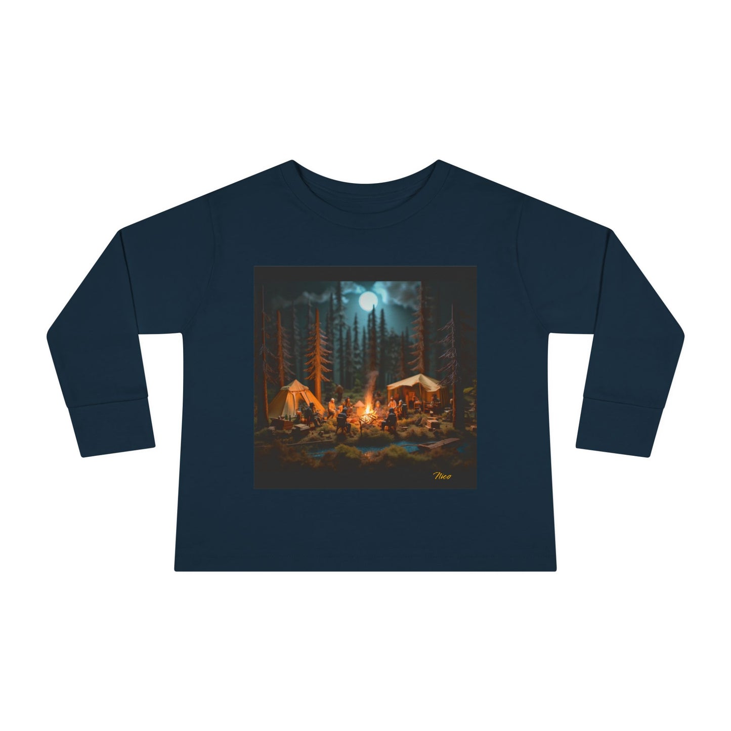 Under The Starry Skies Series Print #8 Toddler Long Sleeve Tee