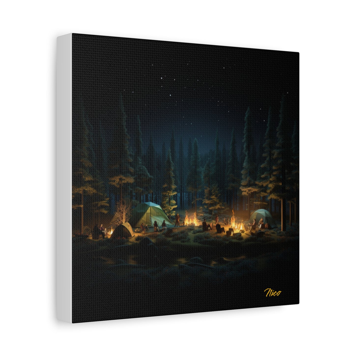 Under The Starry Skies Series Print #2 - Streched Matte Canvas Print, 1.25" Thick