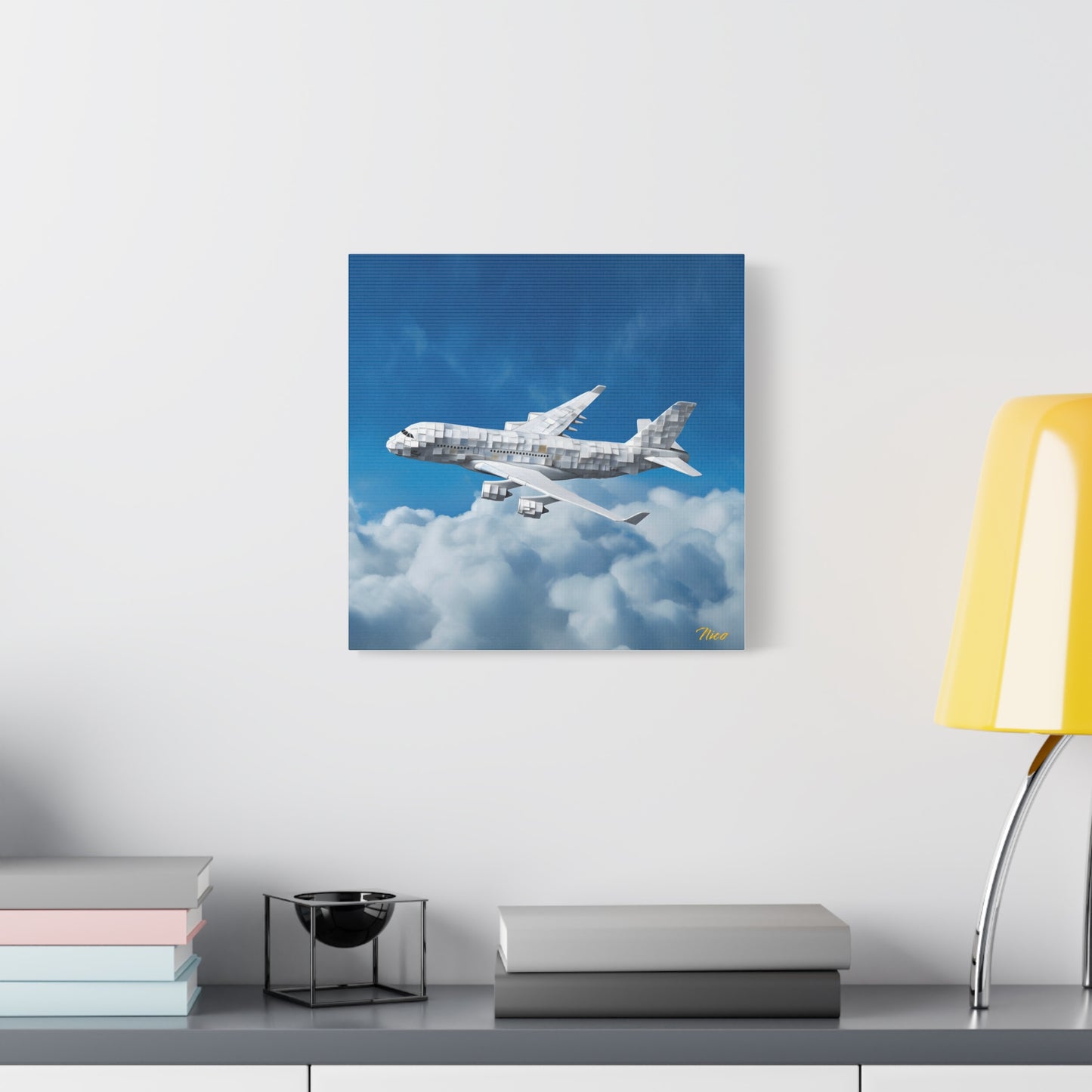 Frequent Flyer Miles Series Print #5 - Streched Matte Canvas Print, 1.25" Thick