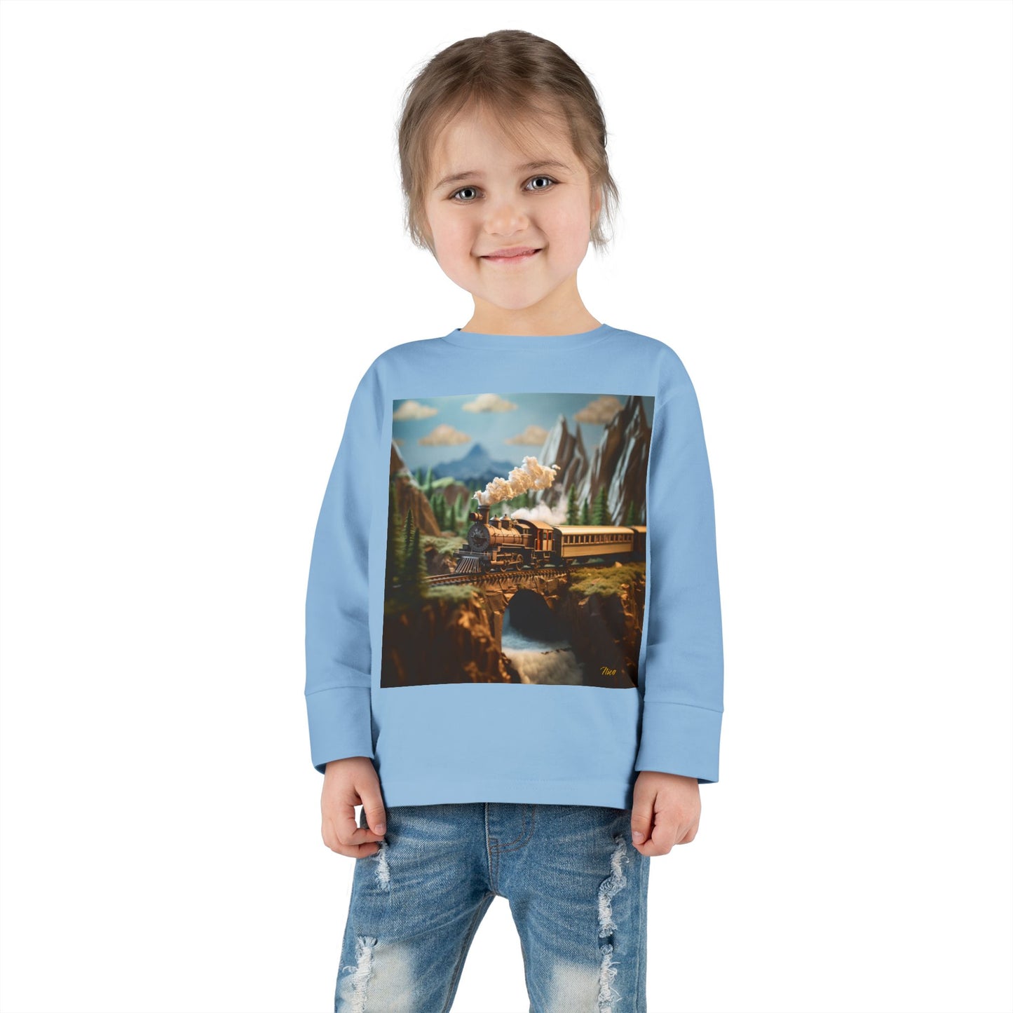 Orient Express Series Print #5 Toddler Long Sleeve Tee