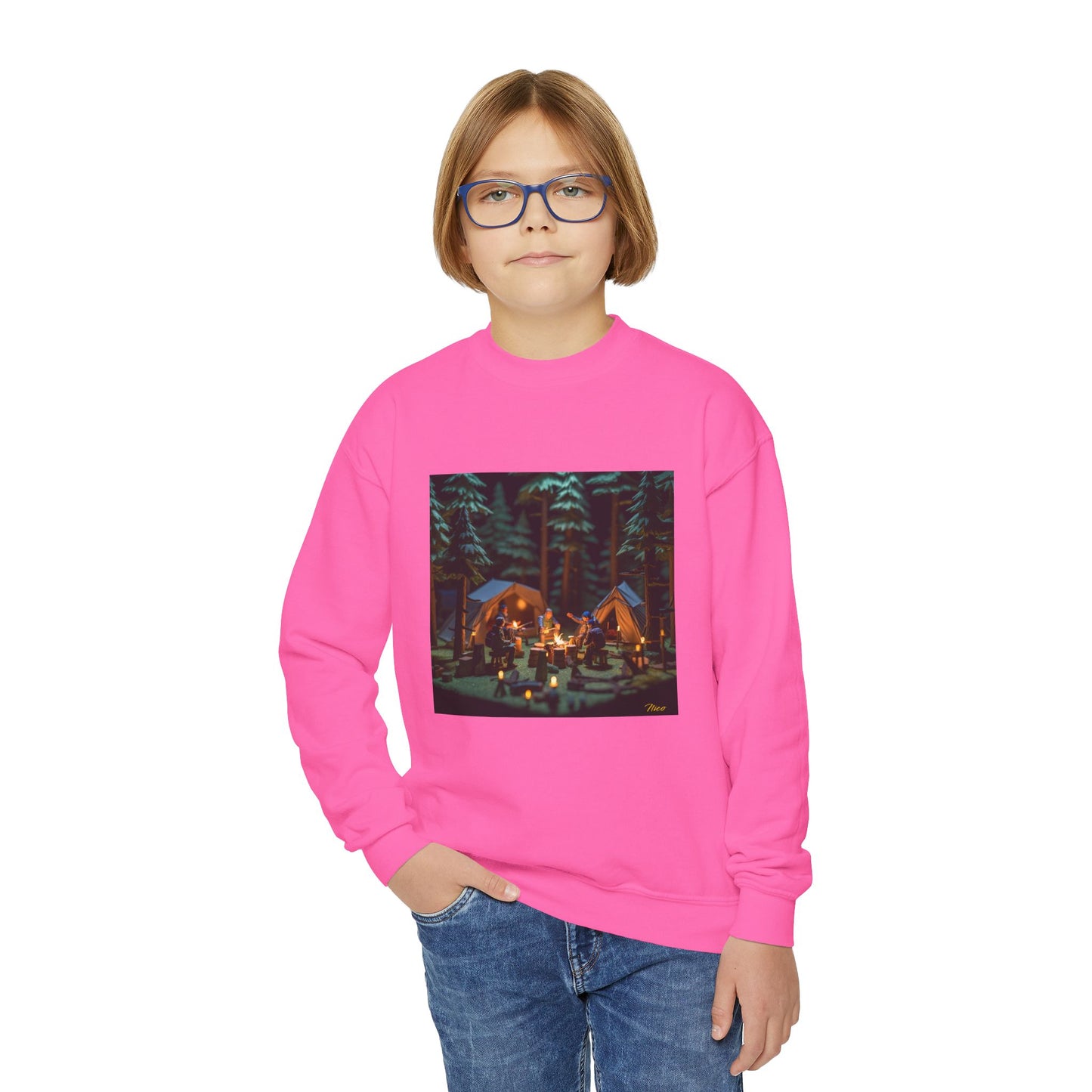 Under The Starry Skies Series Print #10 Youth Crewneck Sweatshirt