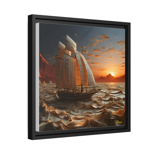 Into The Sunset Series Print #1 - Black Framed Canvas Print