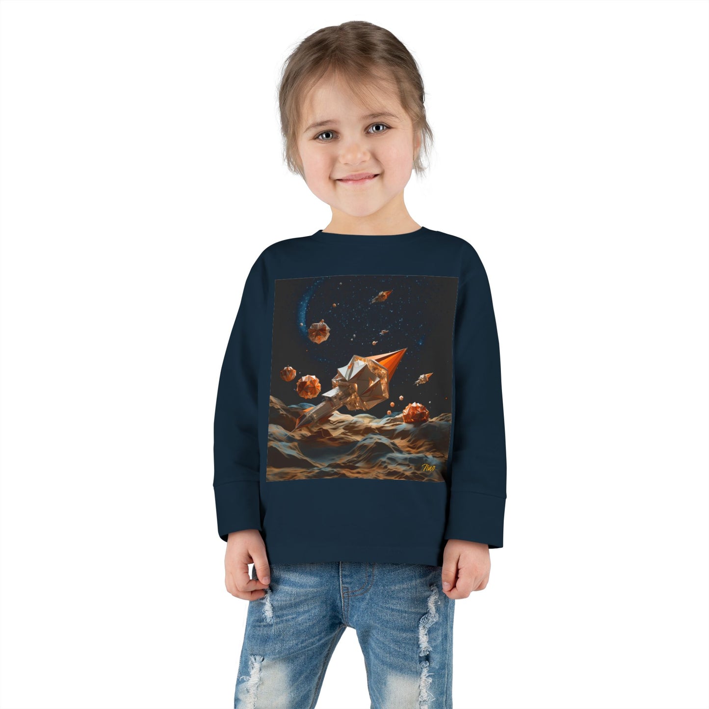 Elons' Dream Series Print #3 Toddler Long Sleeve Tee