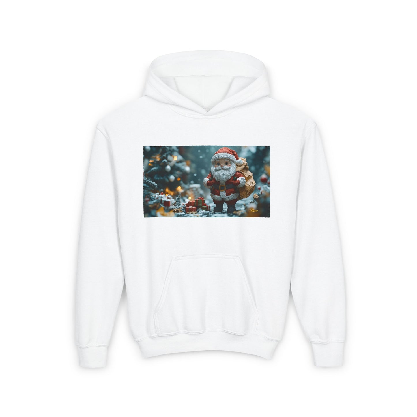 Chirstmas 2024 Series Print #5 Youth Heavy Blend Hooded Sweatshirt