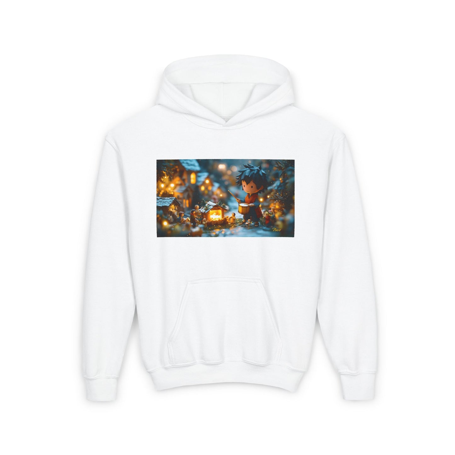 Chirstmas 2024 Series Print #8 Youth Heavy Blend Hooded Sweatshirt