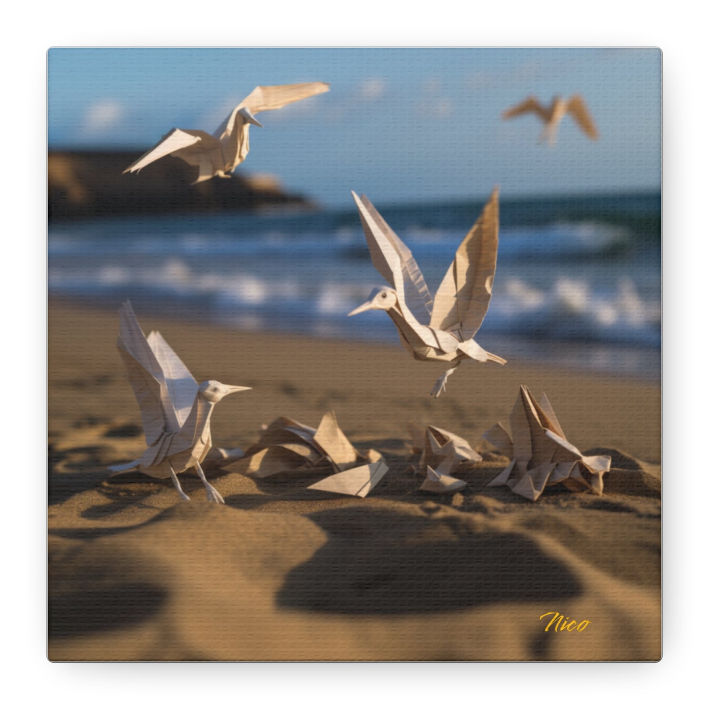 By The Seaside Series Print #7 - Streched Matte Canvas Print, 1.25" Thick