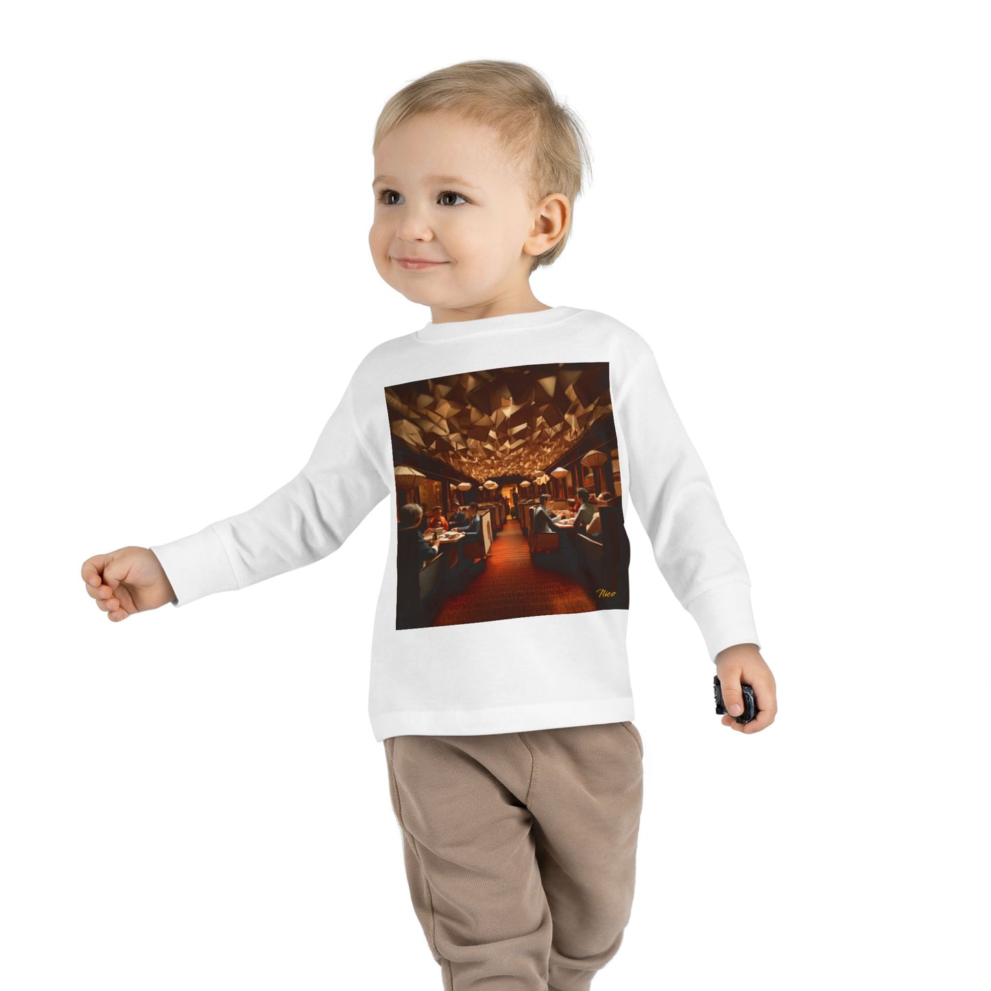 Orient Express Series Print #2 Toddler Long Sleeve Tee